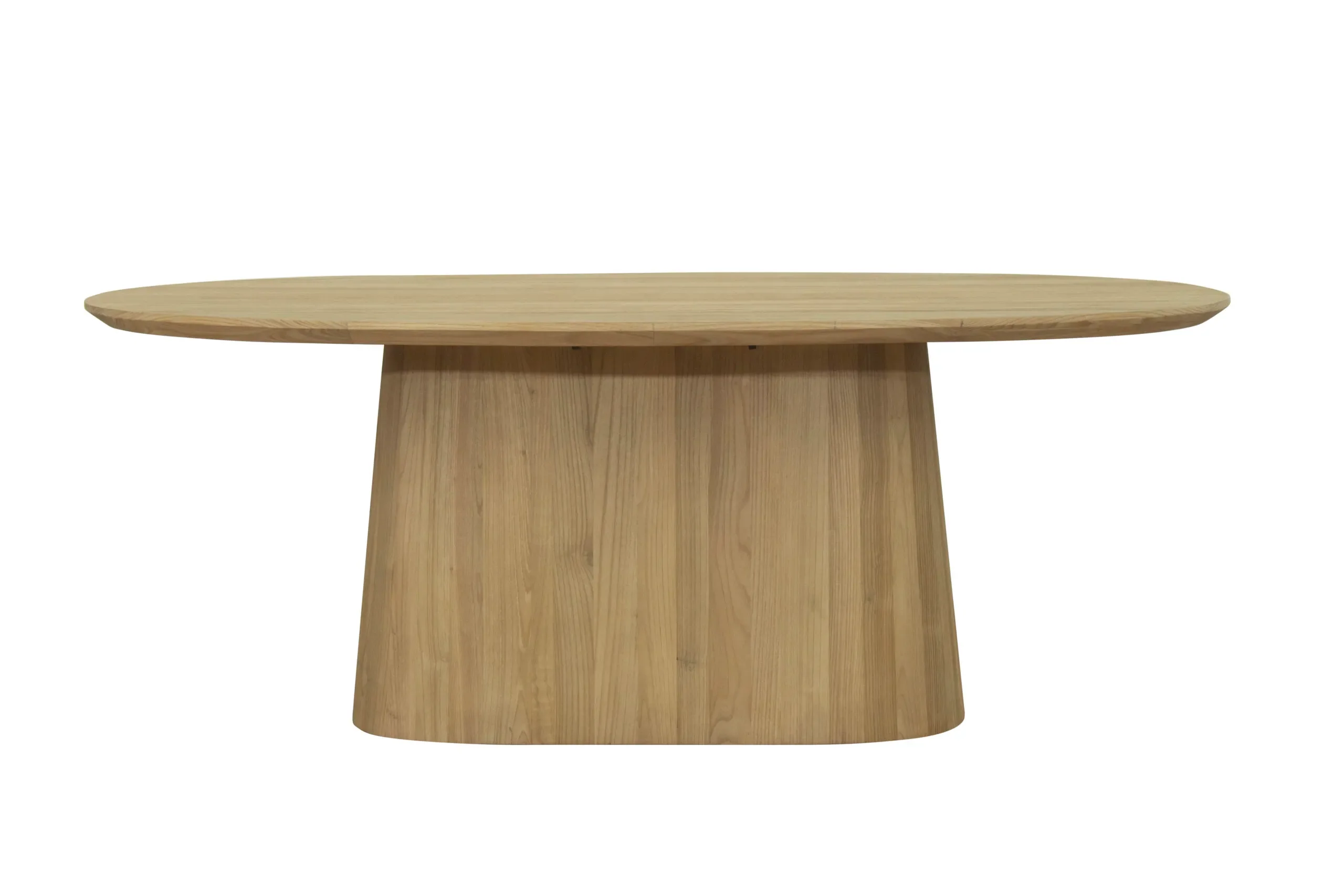 Dakota Oval Dining Table 200cm Oak - Modern Wooden Kitchen Table - Image 3