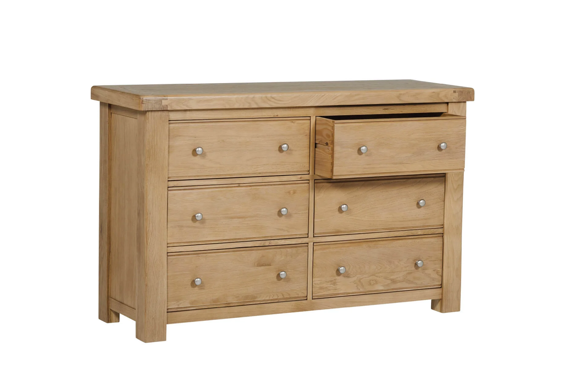Delaney 6 Drawer Dressing Chest Oak - Image 2