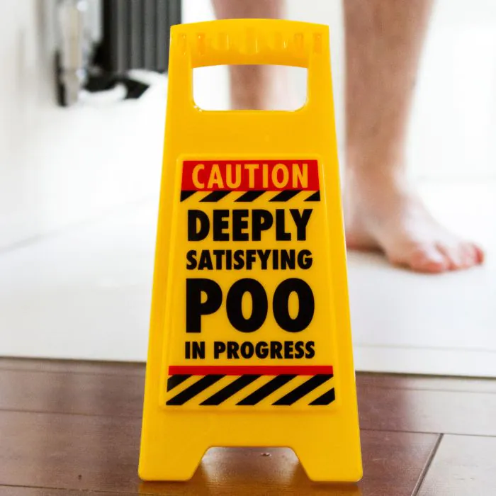Desk Warning Sign