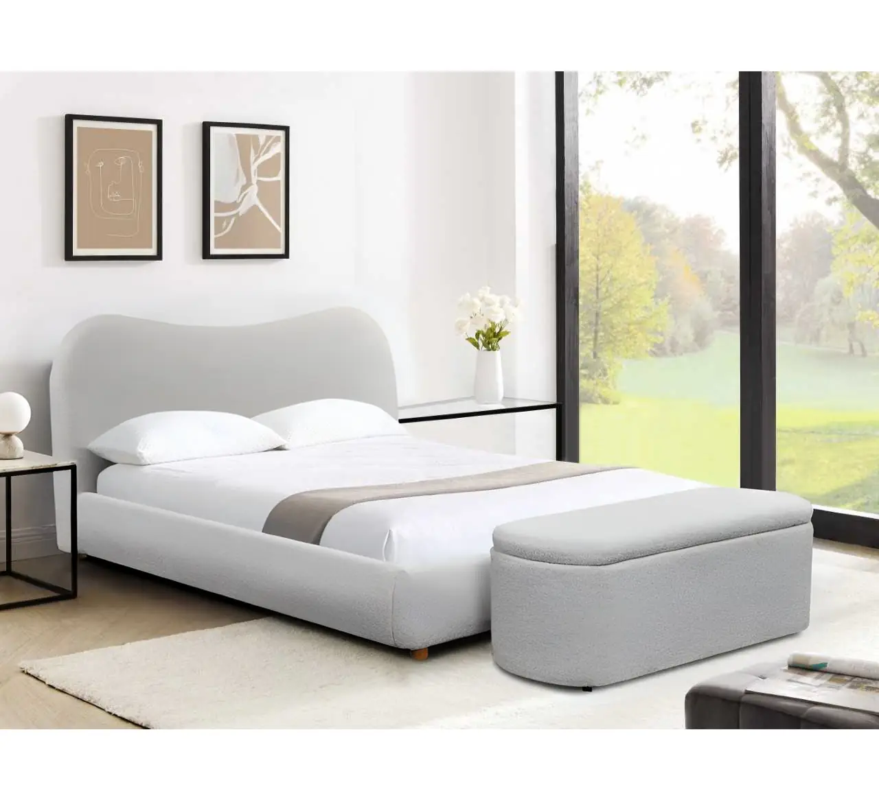 Donegal King Size Bed Grey 5ft