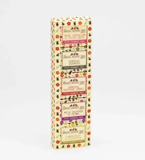 Donegal Natural Soap Guest Soap Set With Tea Tree Shampoo Bar
