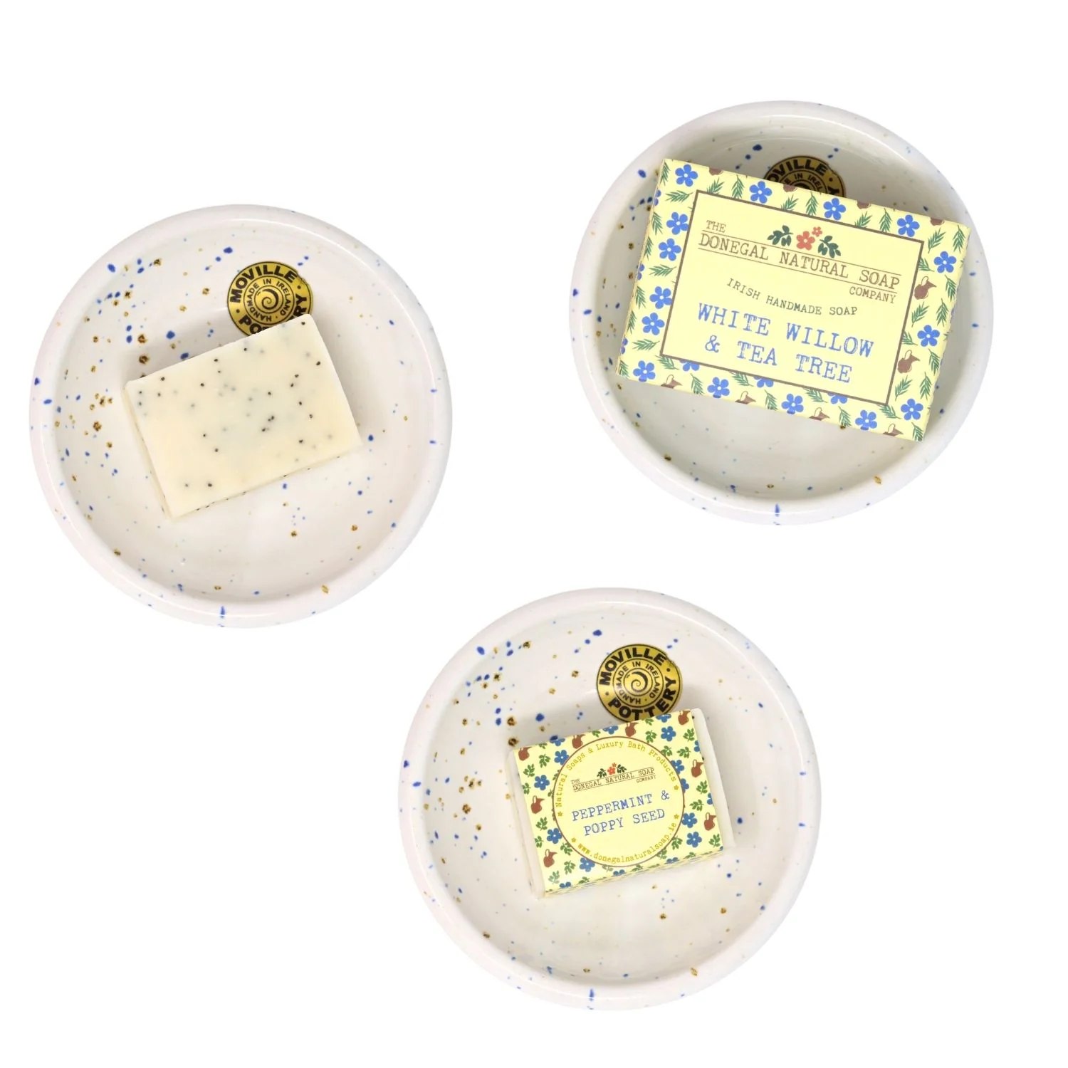 Donegal Natural Soap Guest Soap Set With Tea Tree Shampoo Bar - Image 2