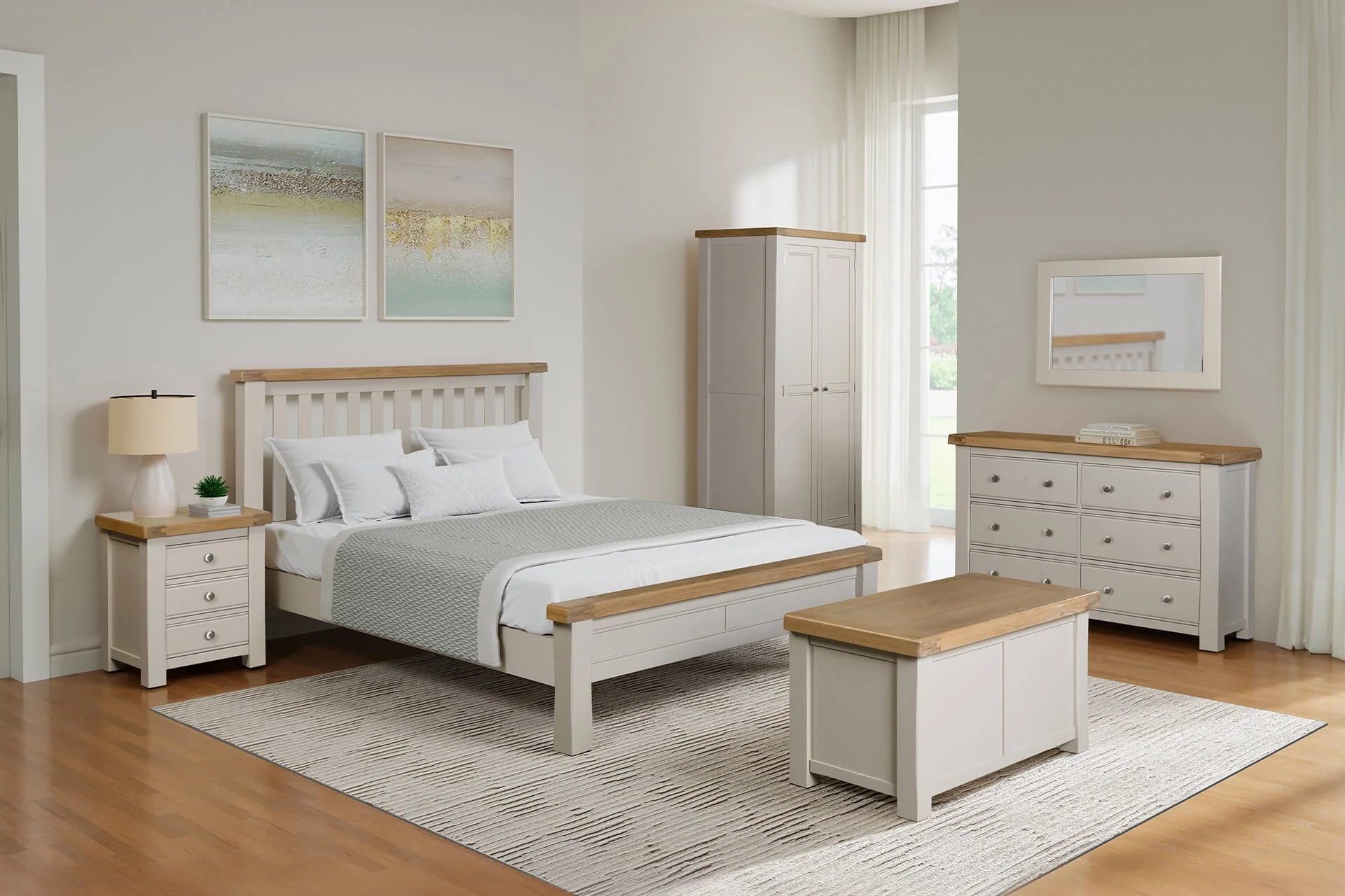 Doune Super King Size Bed Taupe 6ft - Image 7