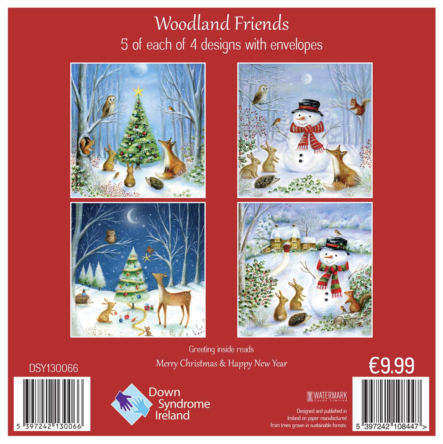 Woodland Friends Christmas Cards Box - Gift Cards for Christmas - Image 2