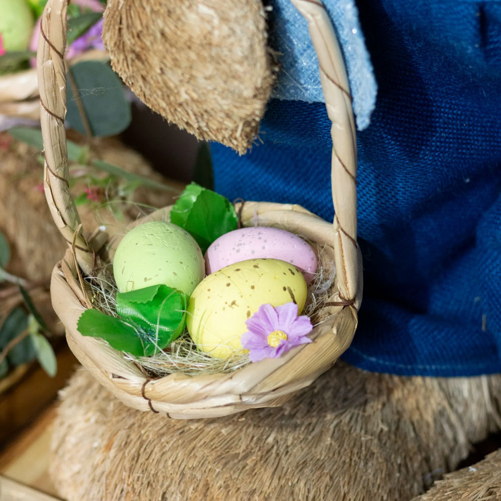 Easter Bunny Boy With Basket 96 cm - Image 4