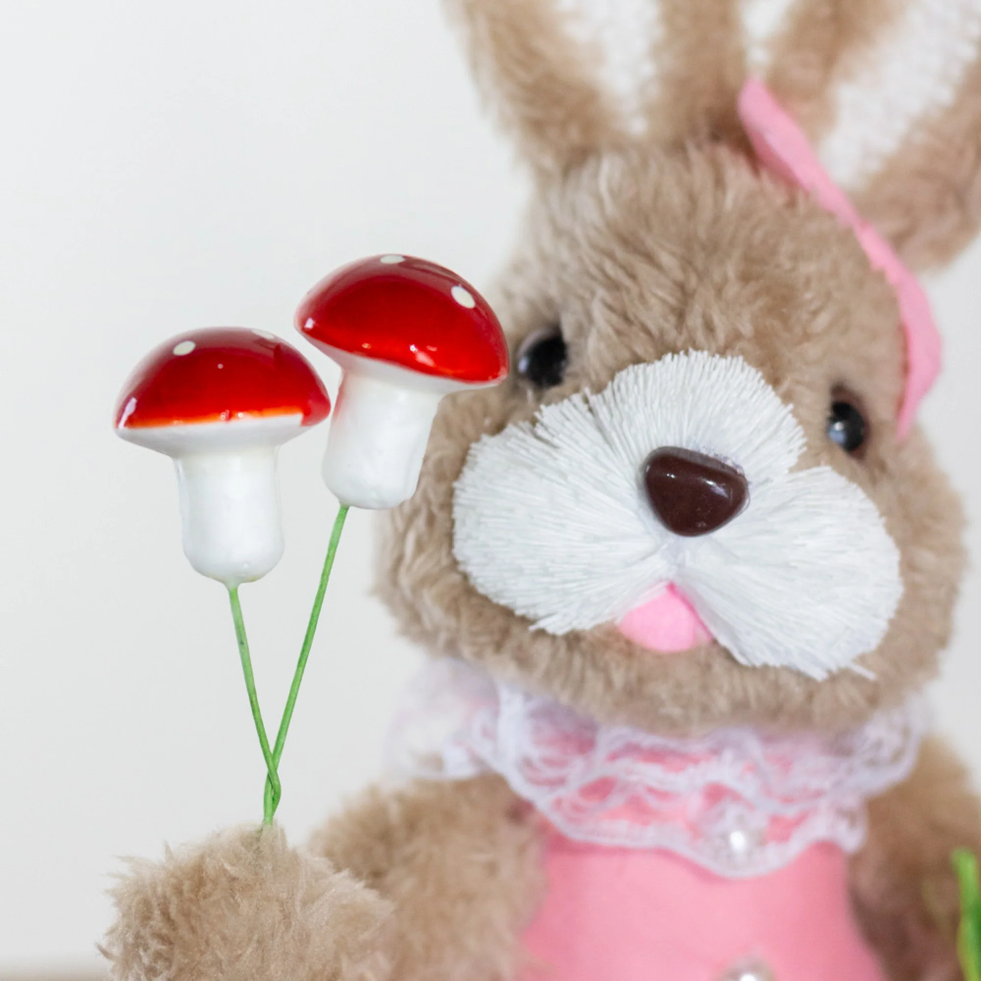 Easter Bunny With Toadstools Girl 26 cm - Image 4