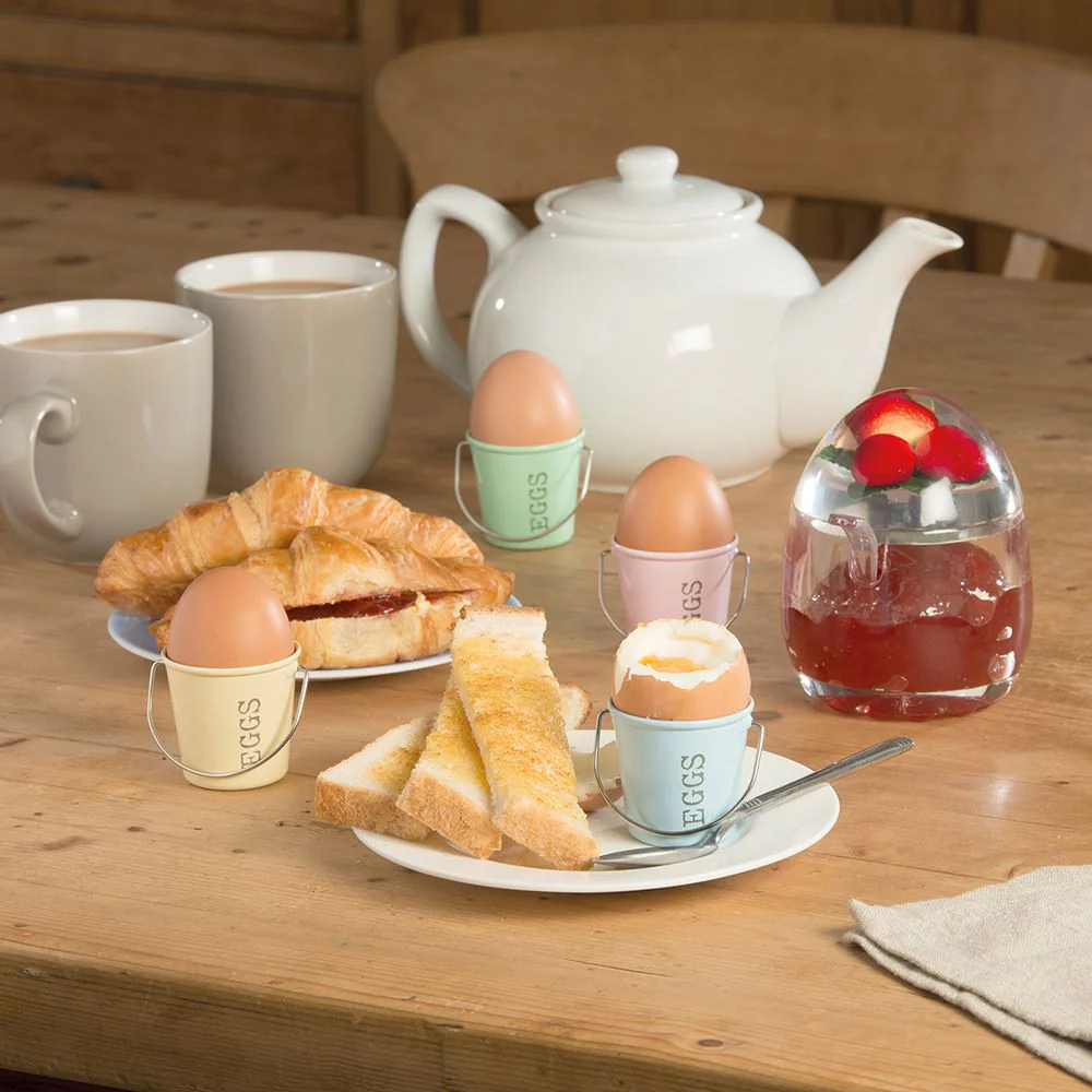Eddingtons Egg Cup Pails Decorative Egg Cups for Stylish Breakfast Tables & Gift Giving - Image 2