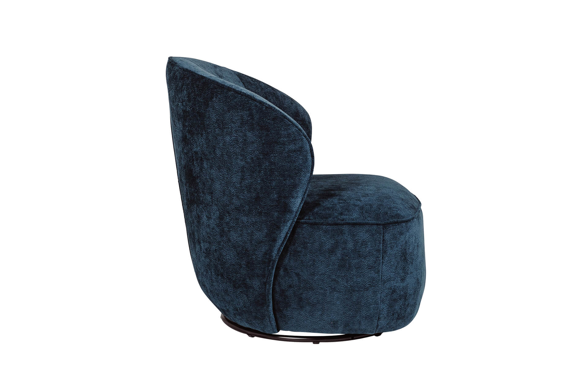 Edie Swivel Accent Chair Blue - Image 5