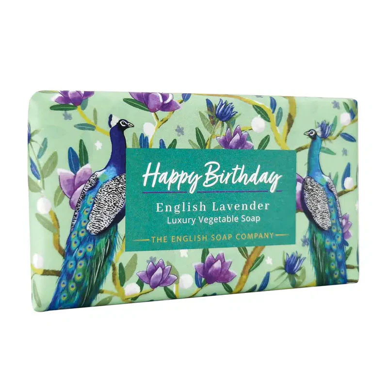 English Soap Co Bar Happy Birthday Lavender
