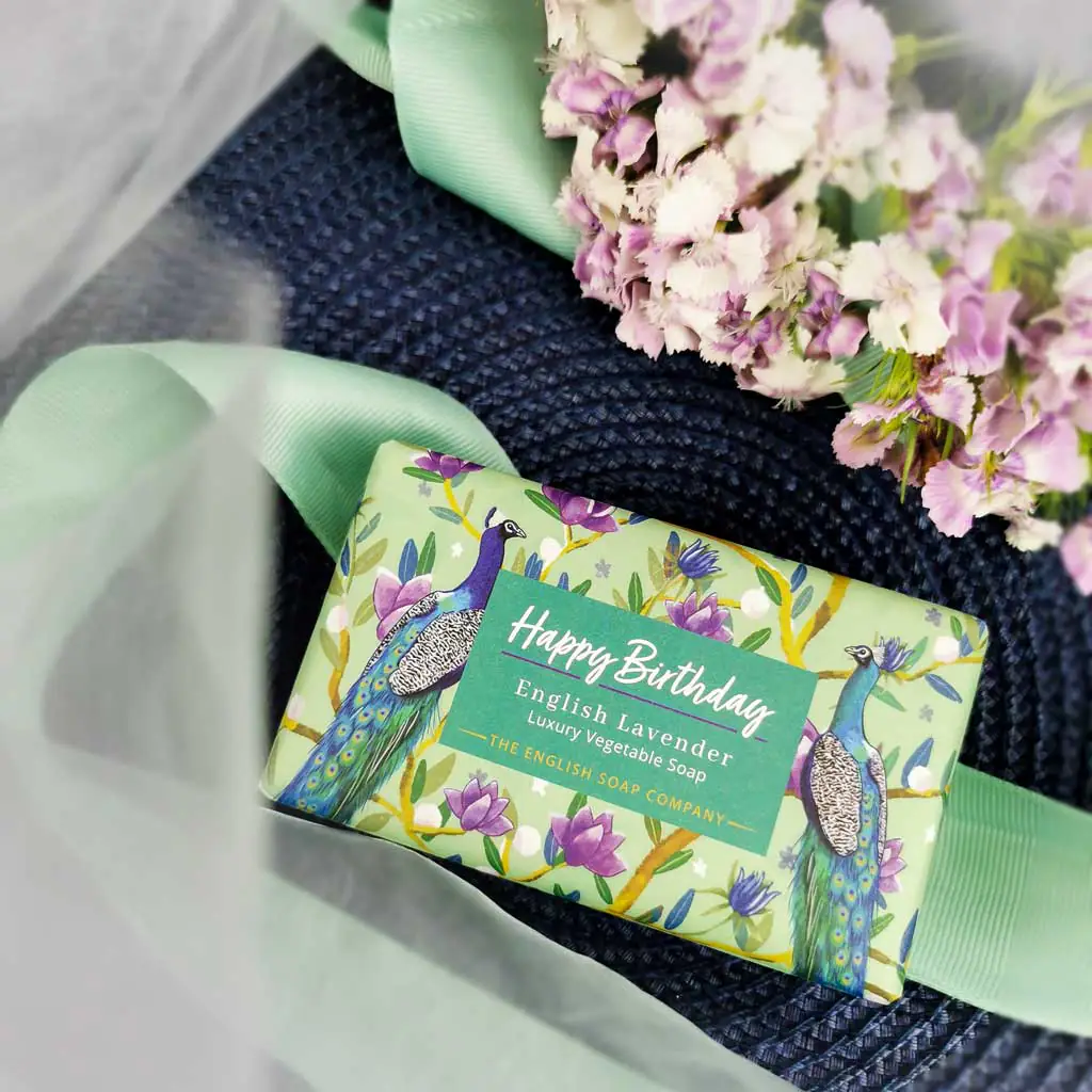 English Soap Co Bar Happy Birthday Lavender - Image 2