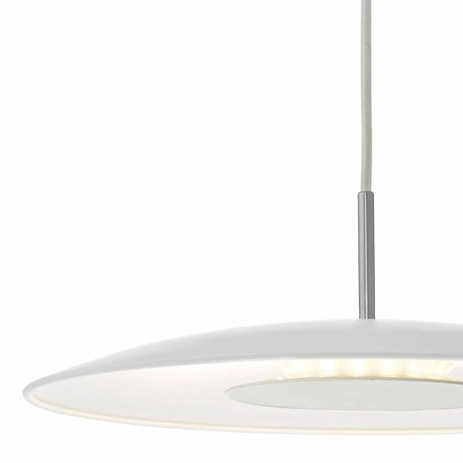 Enoch Pendant White & Stainless Steel LED - Ceiling Lighting Collection - Image 4