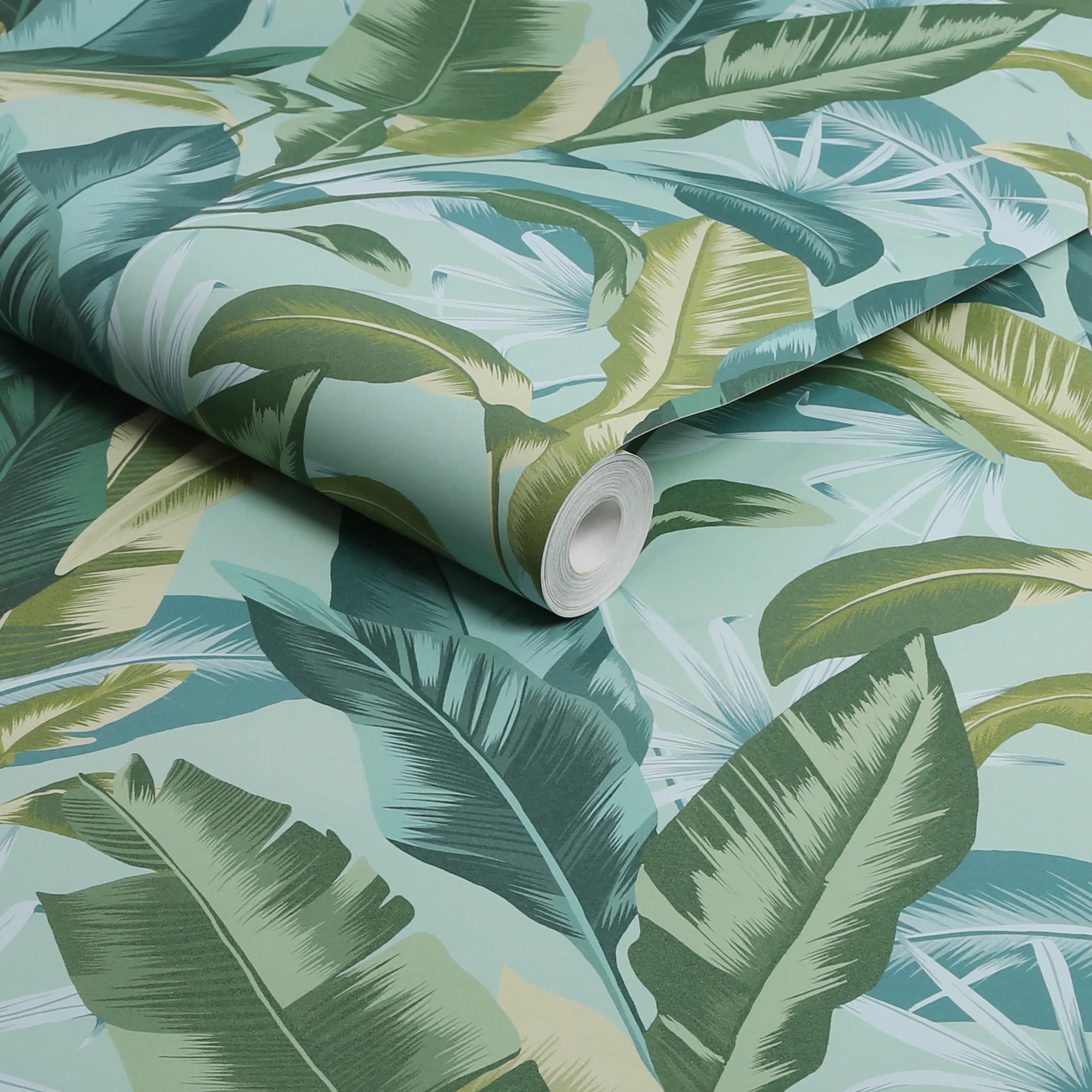 Envy Leaf it Out Wallpaper Twilight - Stylish Green Home Decor Wallpaper - Image 3