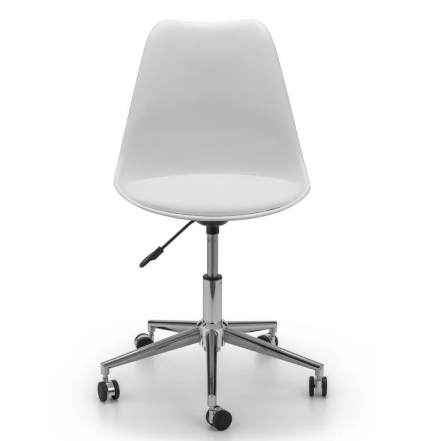 Erika Office Chair White/Chrome - Image 2