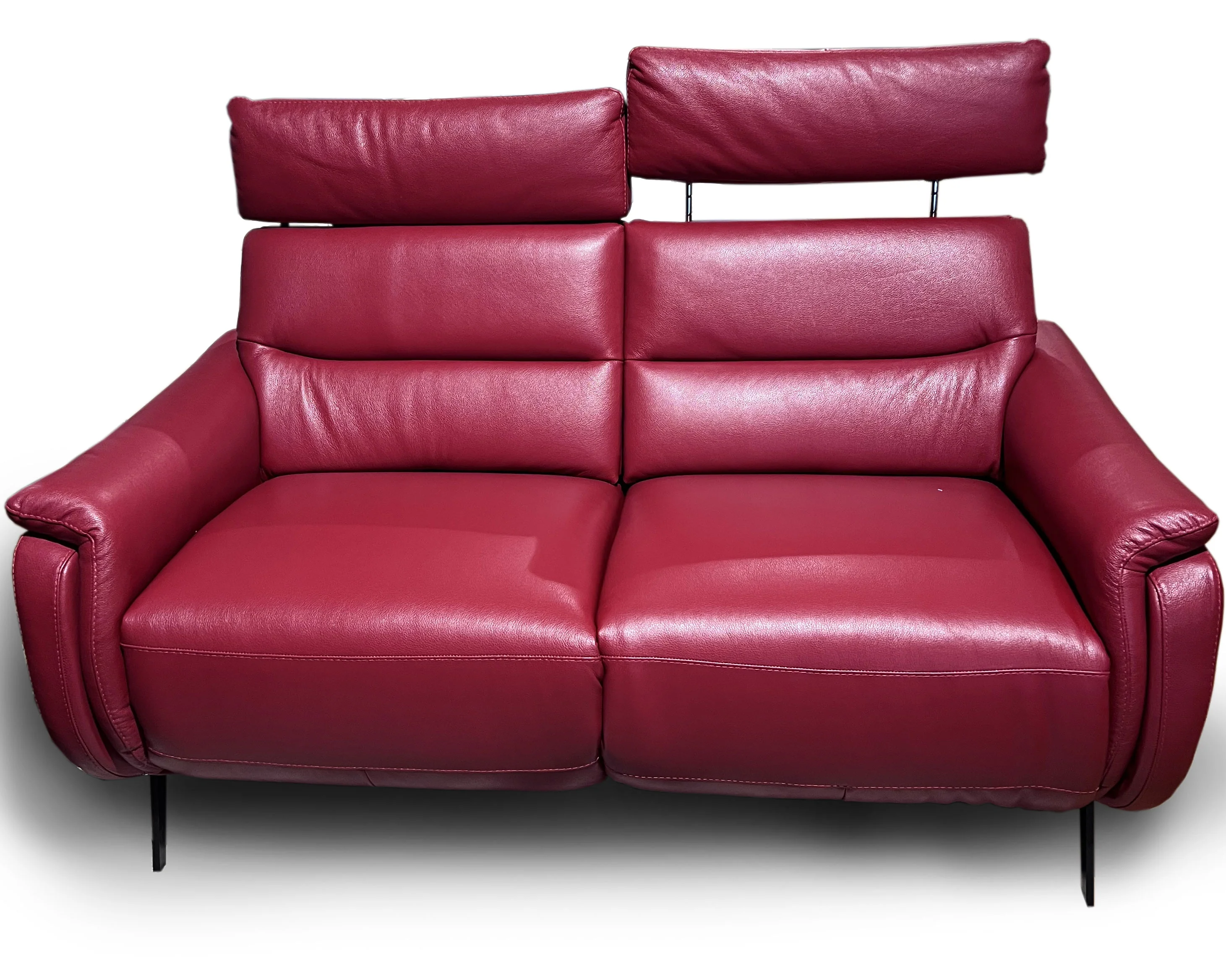 Ettore 2 Seater Leather Electric Recliner Sofa - Image 2