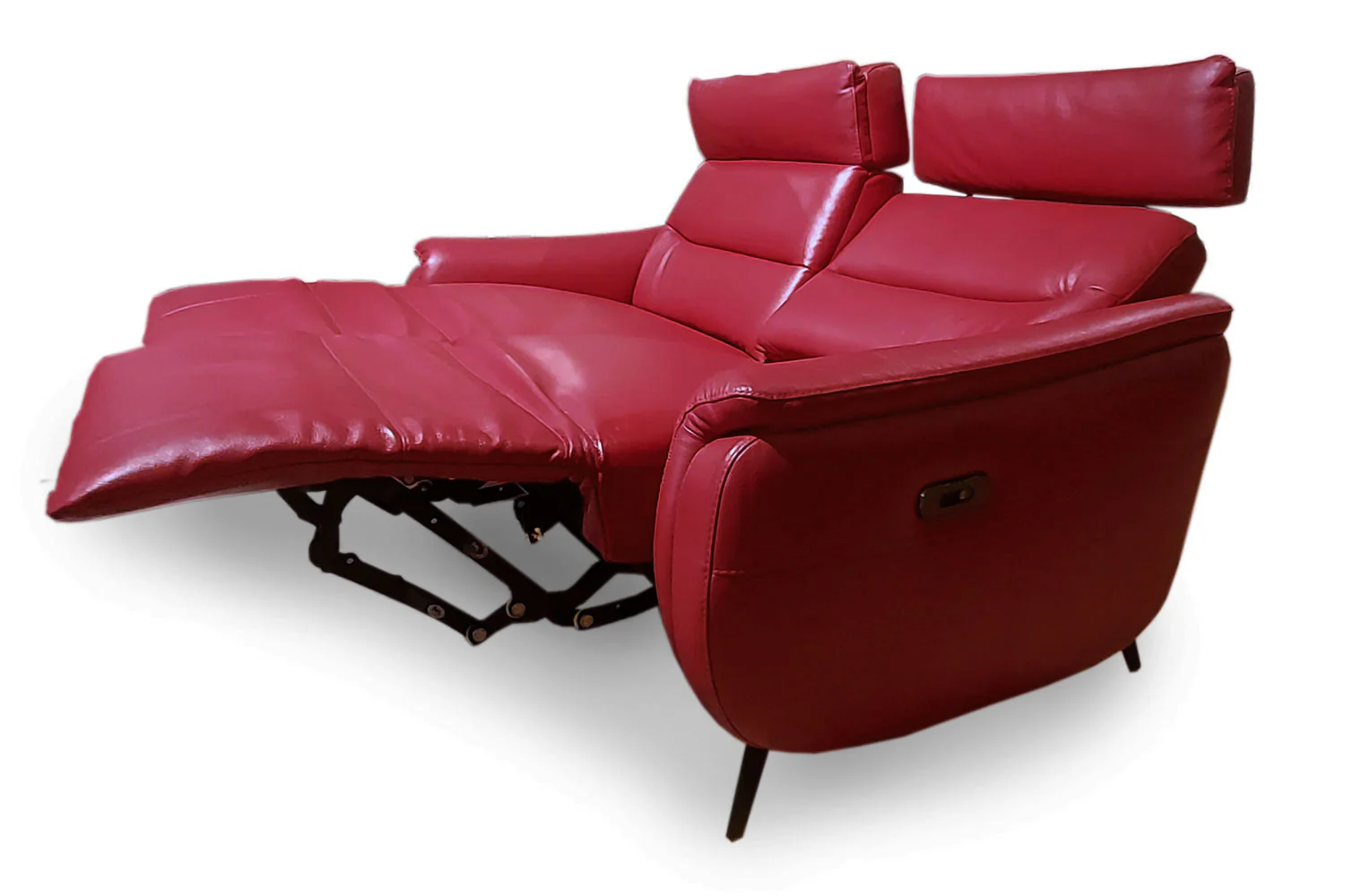 Ettore 2 Seater Leather Electric Recliner Sofa - Image 3
