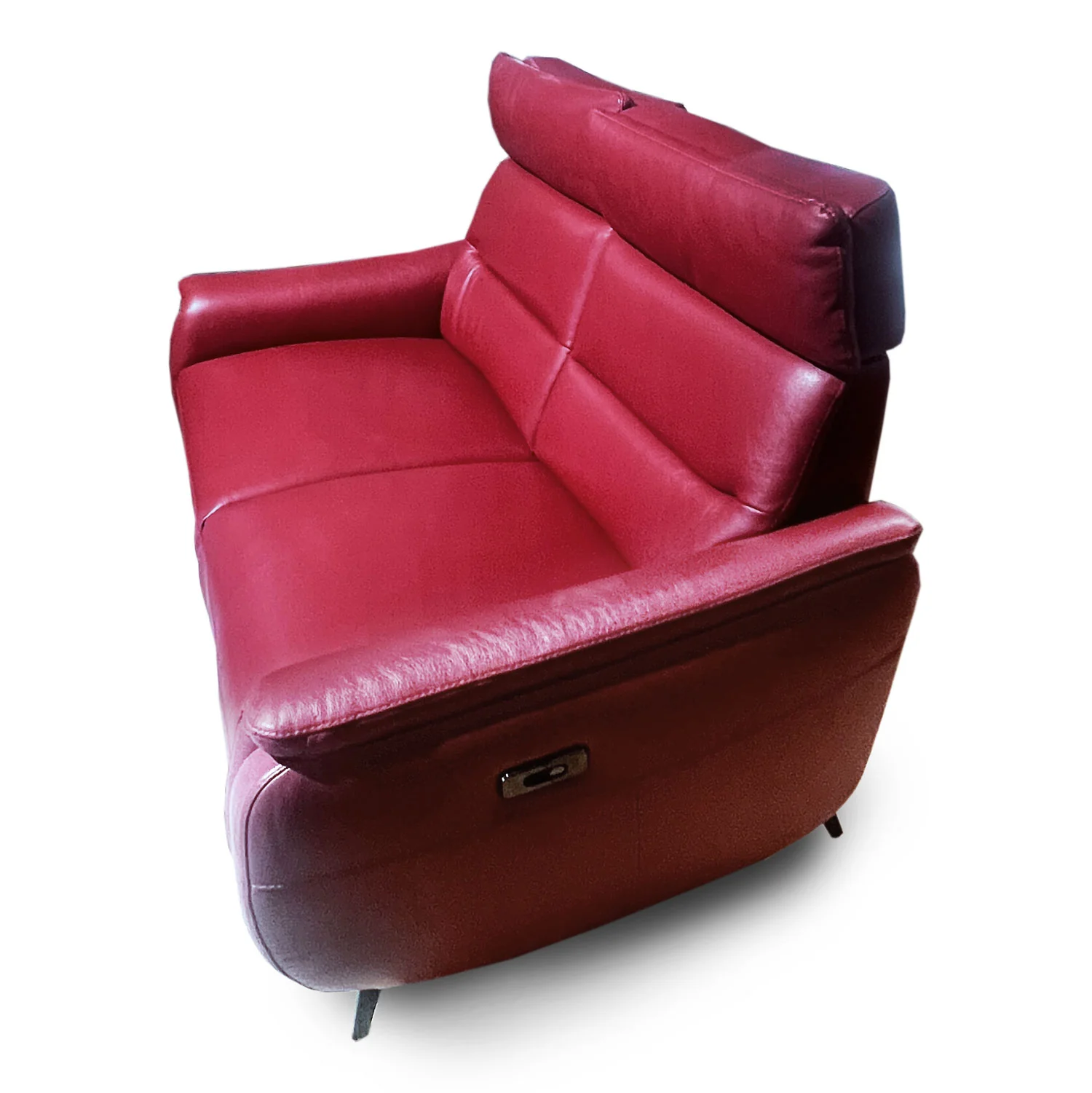 Ettore 2 Seater Leather Electric Recliner Sofa - Image 4