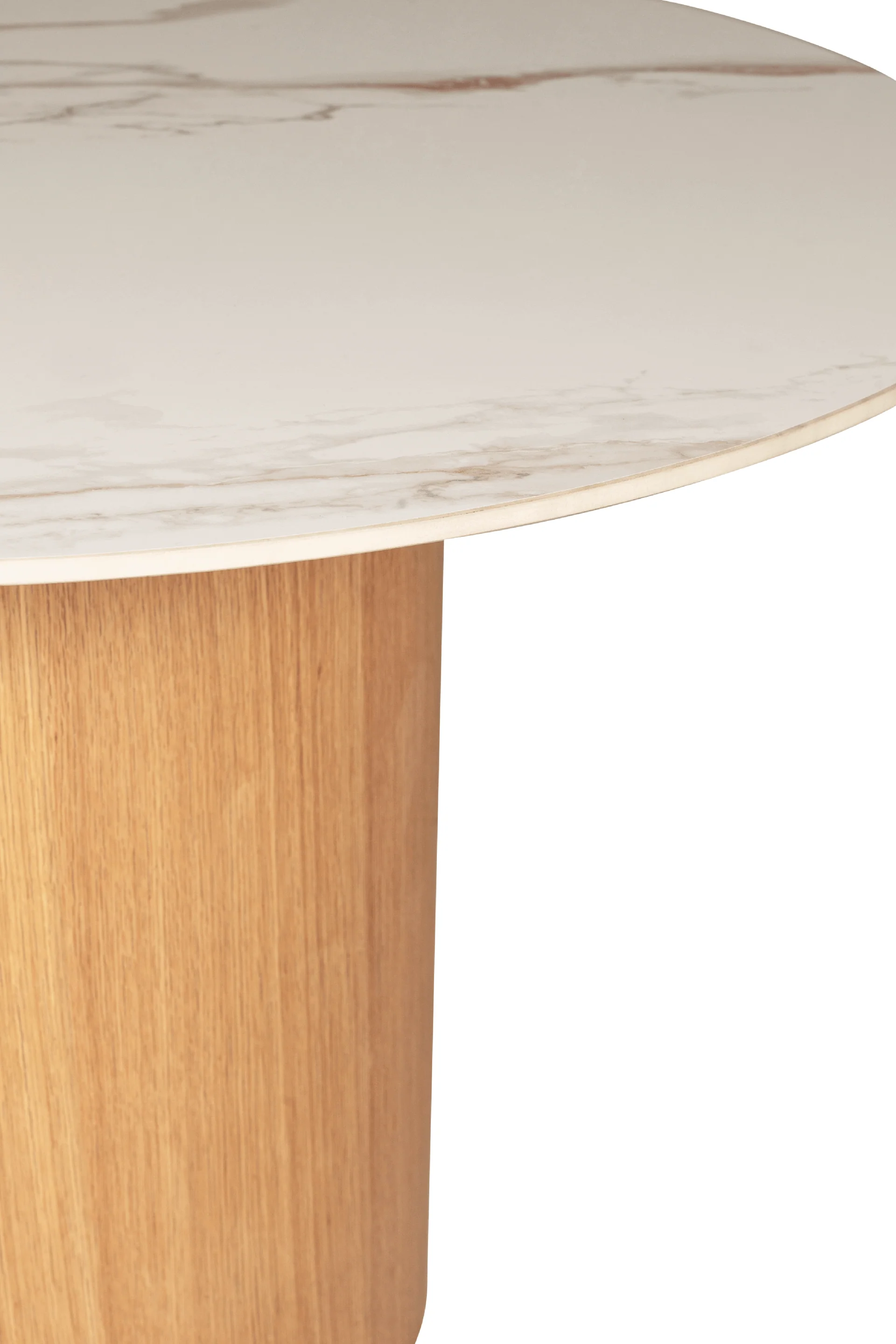 Evie Round Dining Table Sand - Image 4
