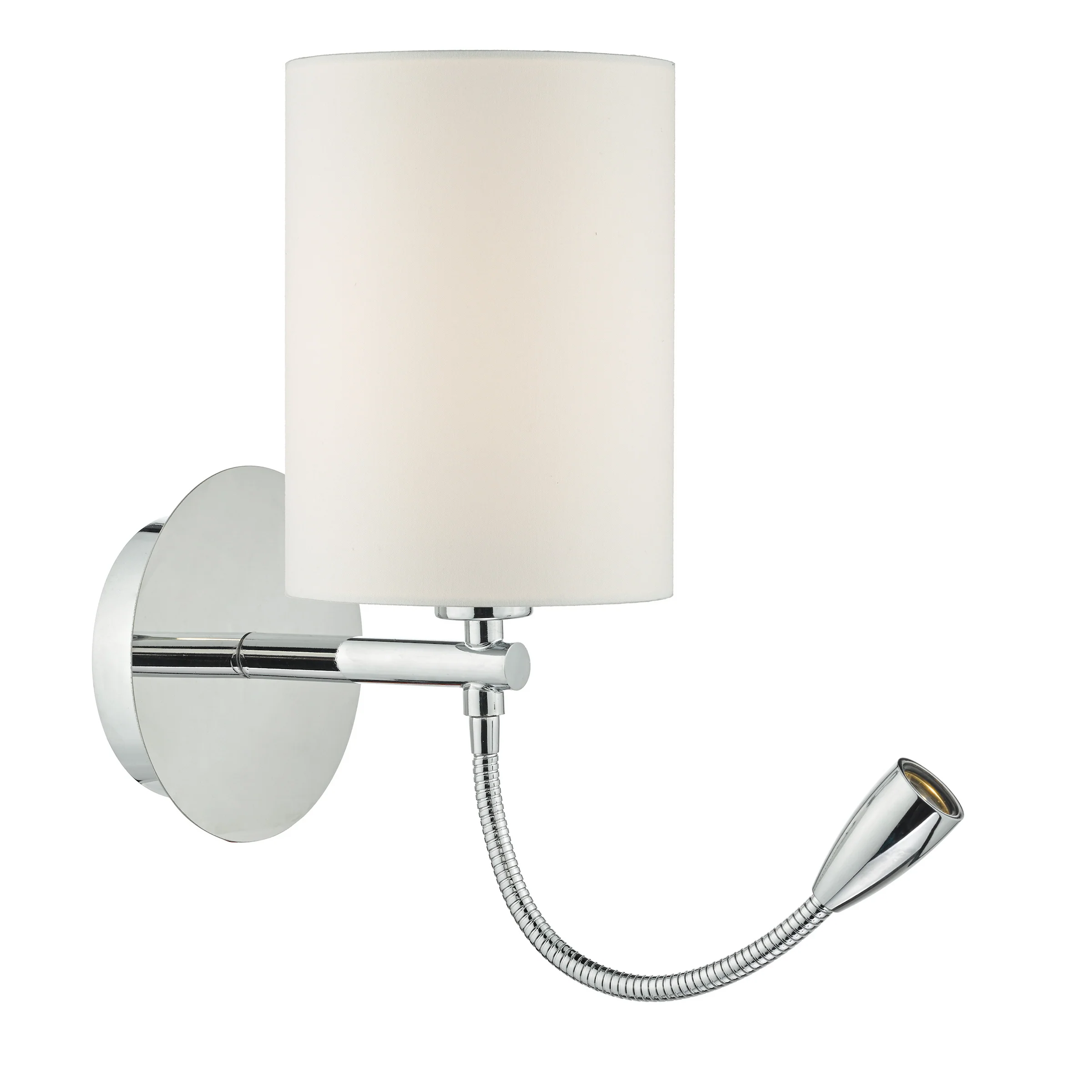 Feta Wall Light LED Polished Chrome Base Only - Chrome Wall Lamp Fitting - Image 2