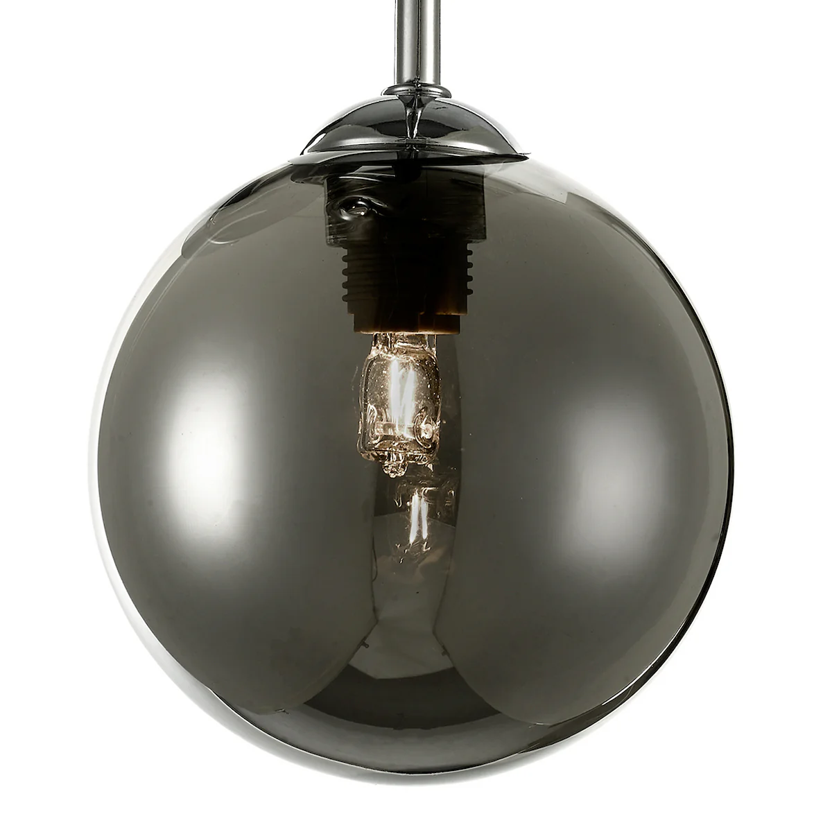 Feya 3 Light Semi Flush Chrome/Smoked Glass - Home Lighting - Image 3