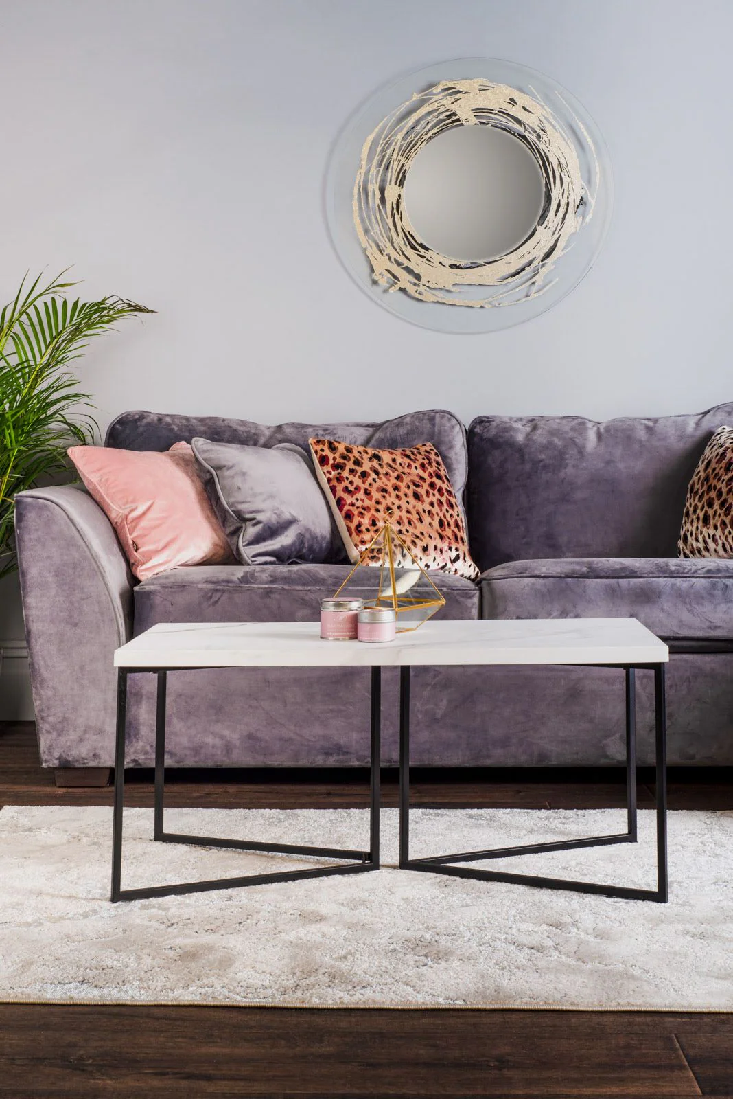 Fotini Coffee Table White Marble Effect - Image 2