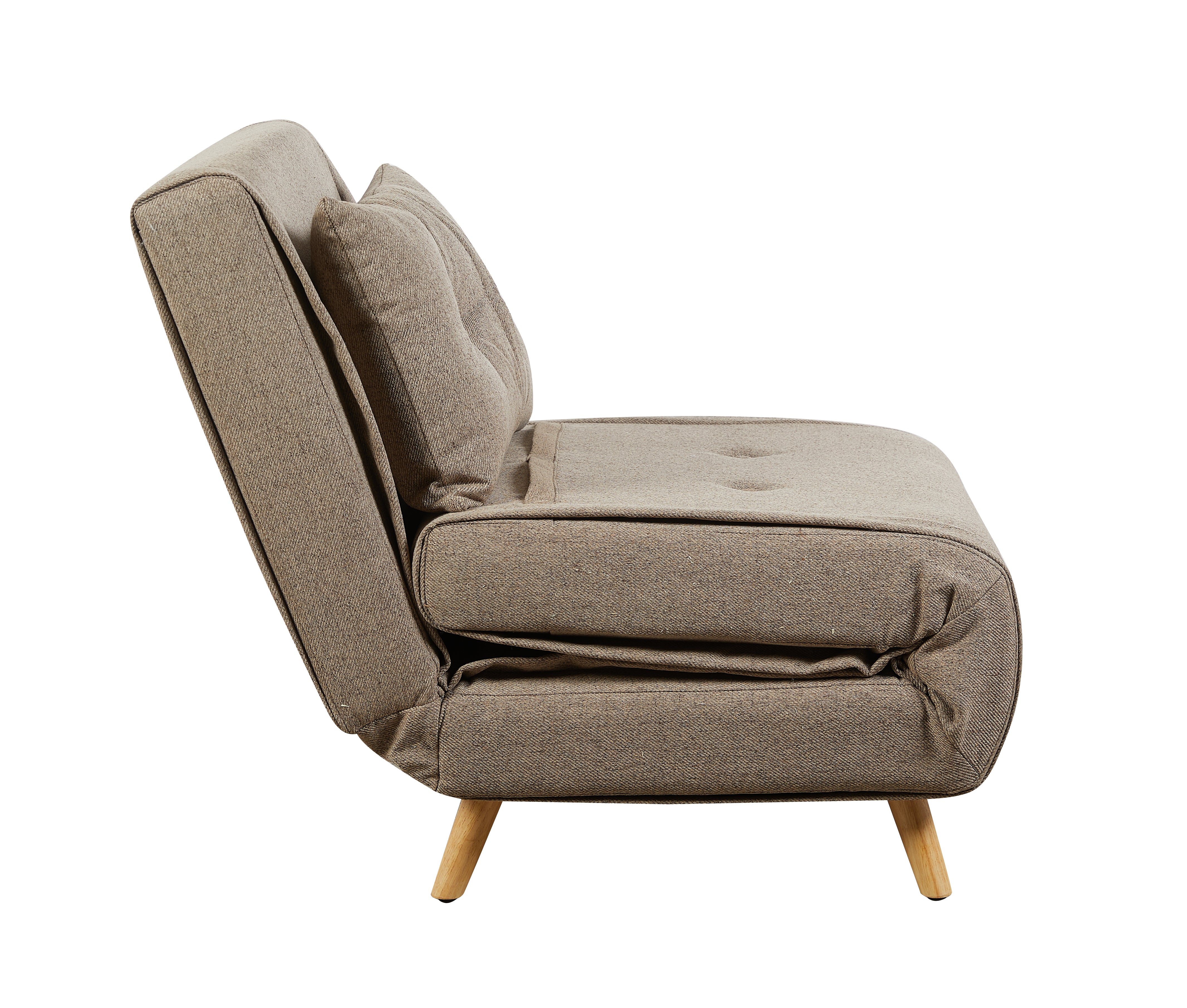Freya Accent Chair Beige - Chair-Bed for Living Room Furniture - Image 3