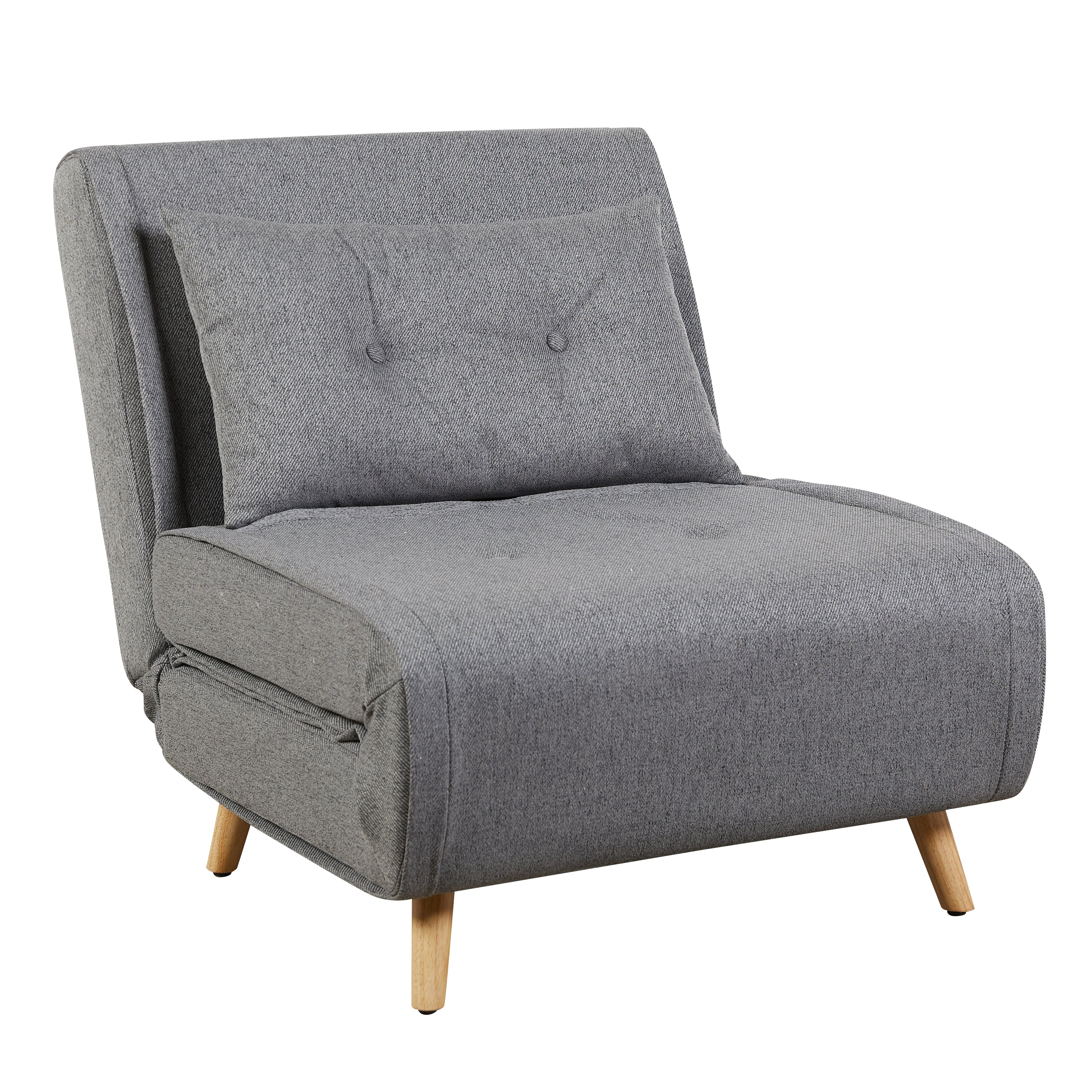Freya Accent Chair Grey - Stylish Fabric Living Room Chair