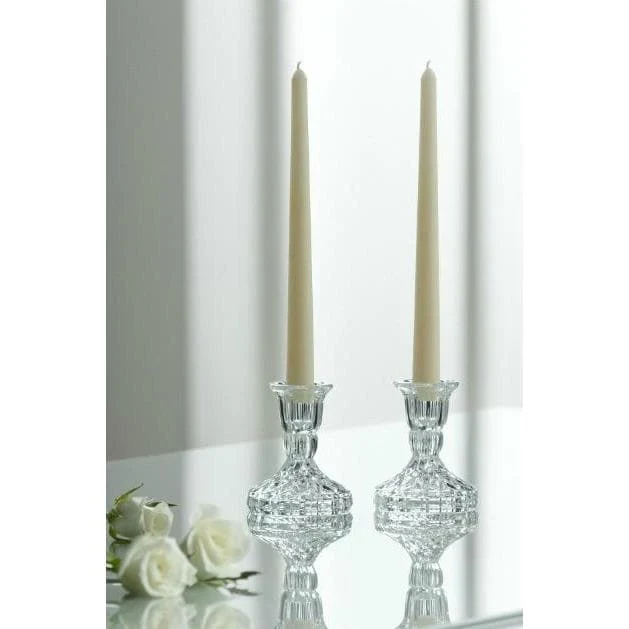 Galway Crystal Ashford 4" Candlestick Pair - Image 2