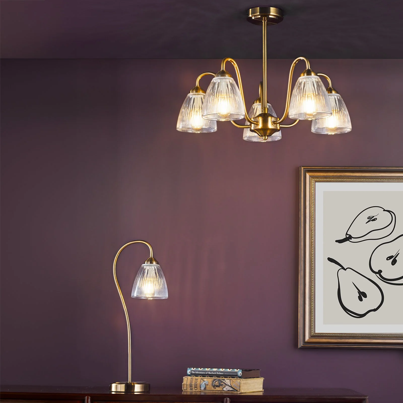Glynis 5 Light Chandelier Antique Bronze - Image 5