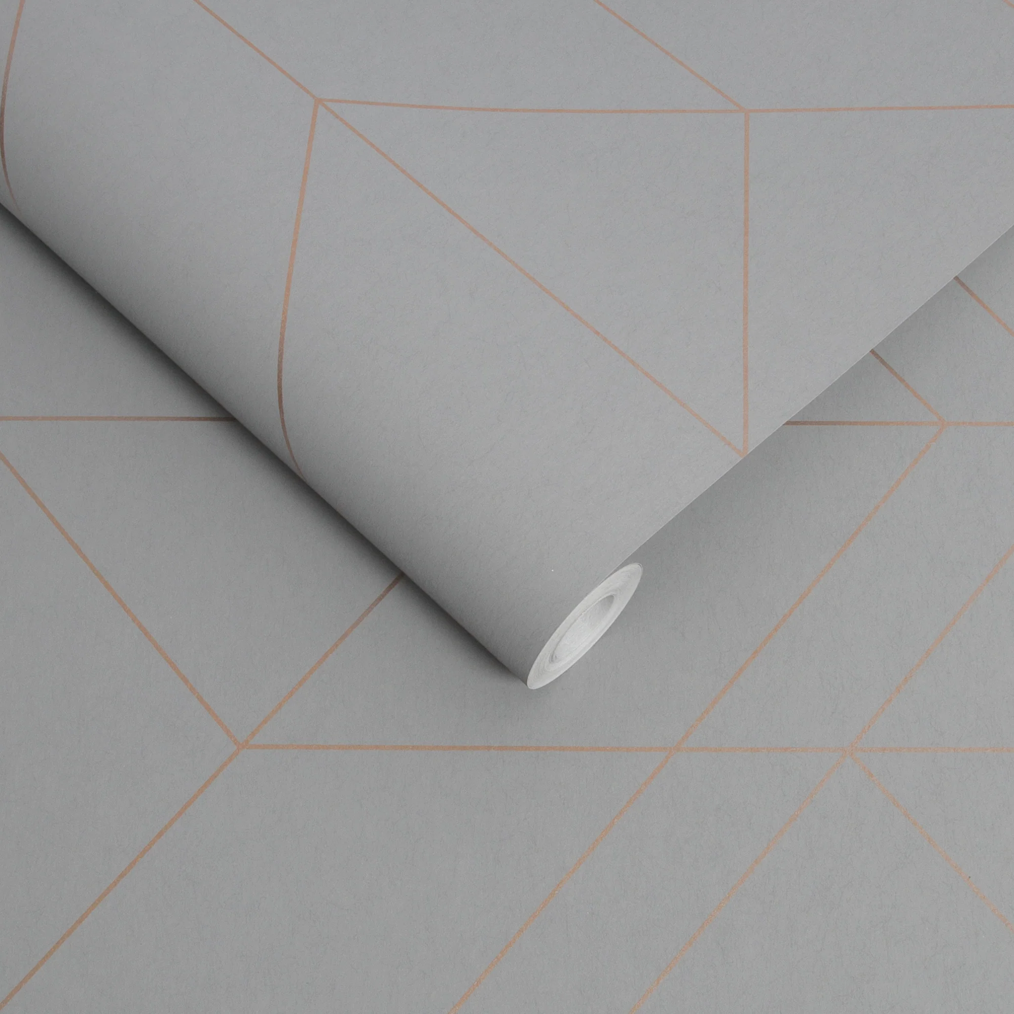 Graham & Brown Balance Grey & Rose Gold Wallpaper - Image 2