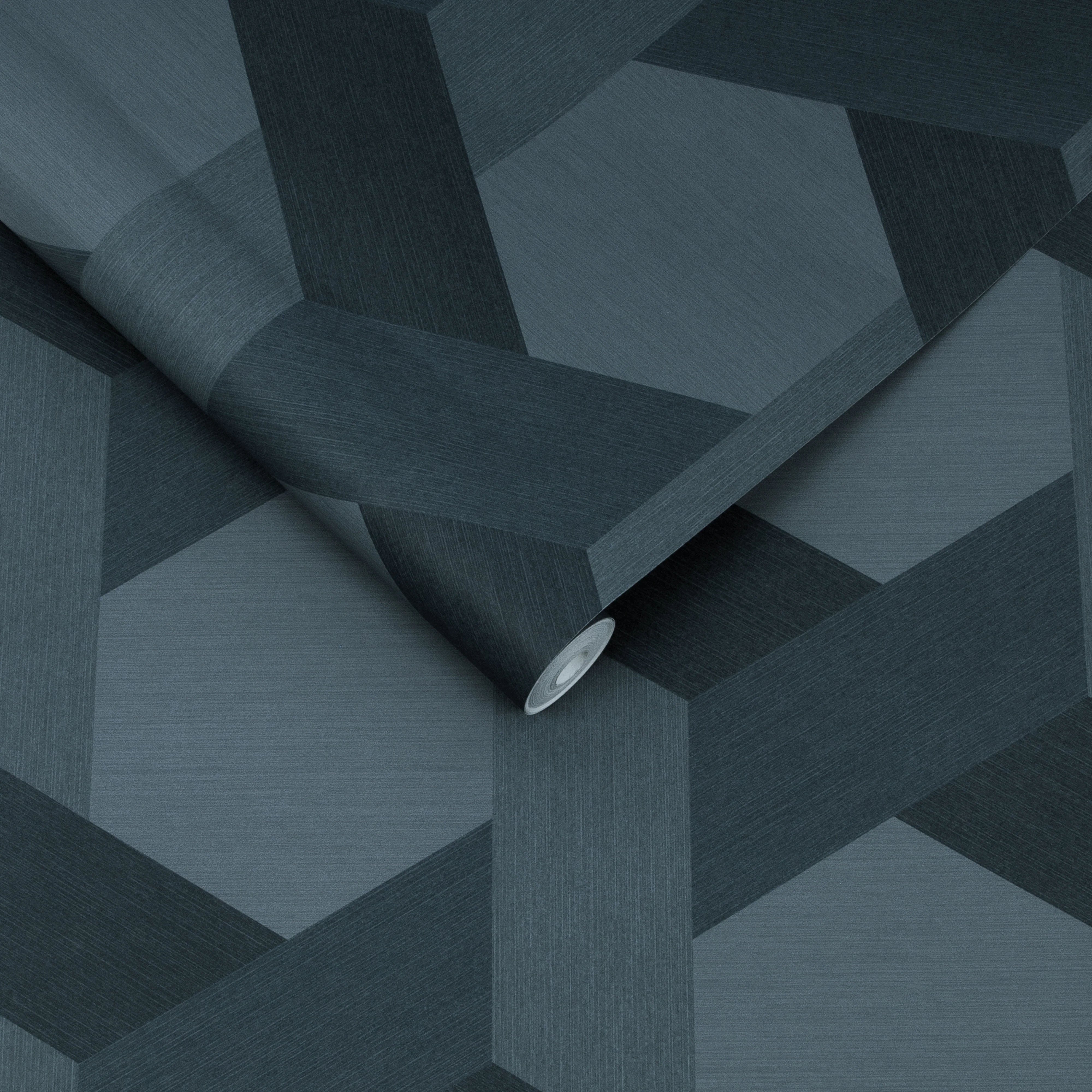 Graham & Brown Fractal Navy Wallpaper - Image 2