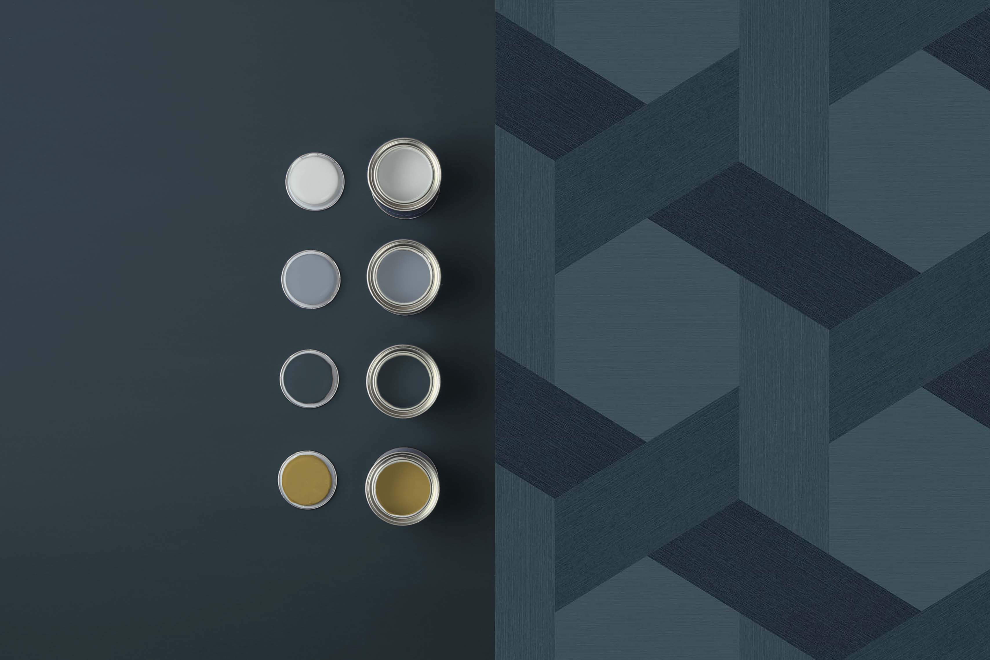 Graham & Brown Fractal Navy Wallpaper - Image 4