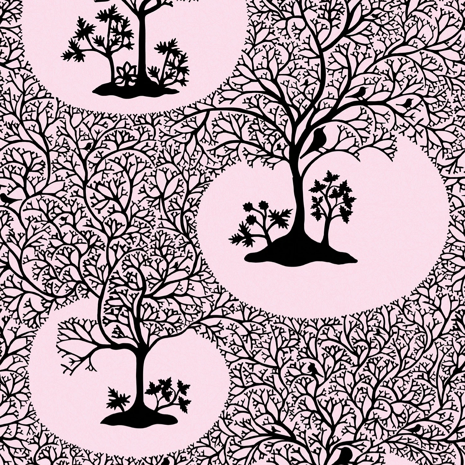 Graham & Brown Magical Forest Rose Wallpaper