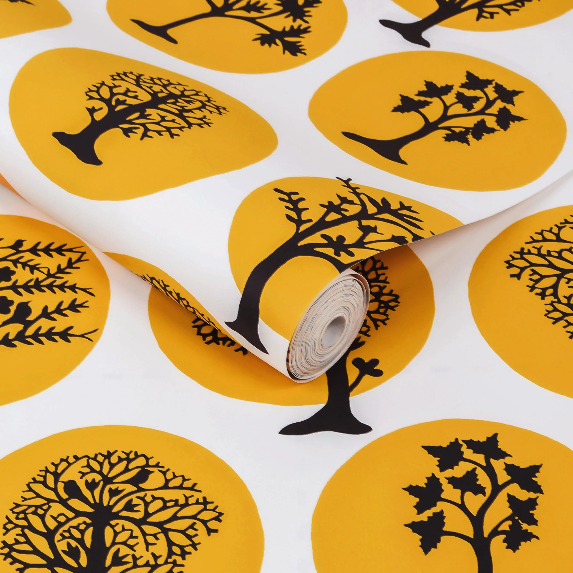 Graham & Brown Party Land Mustard Wallpaper - Image 3