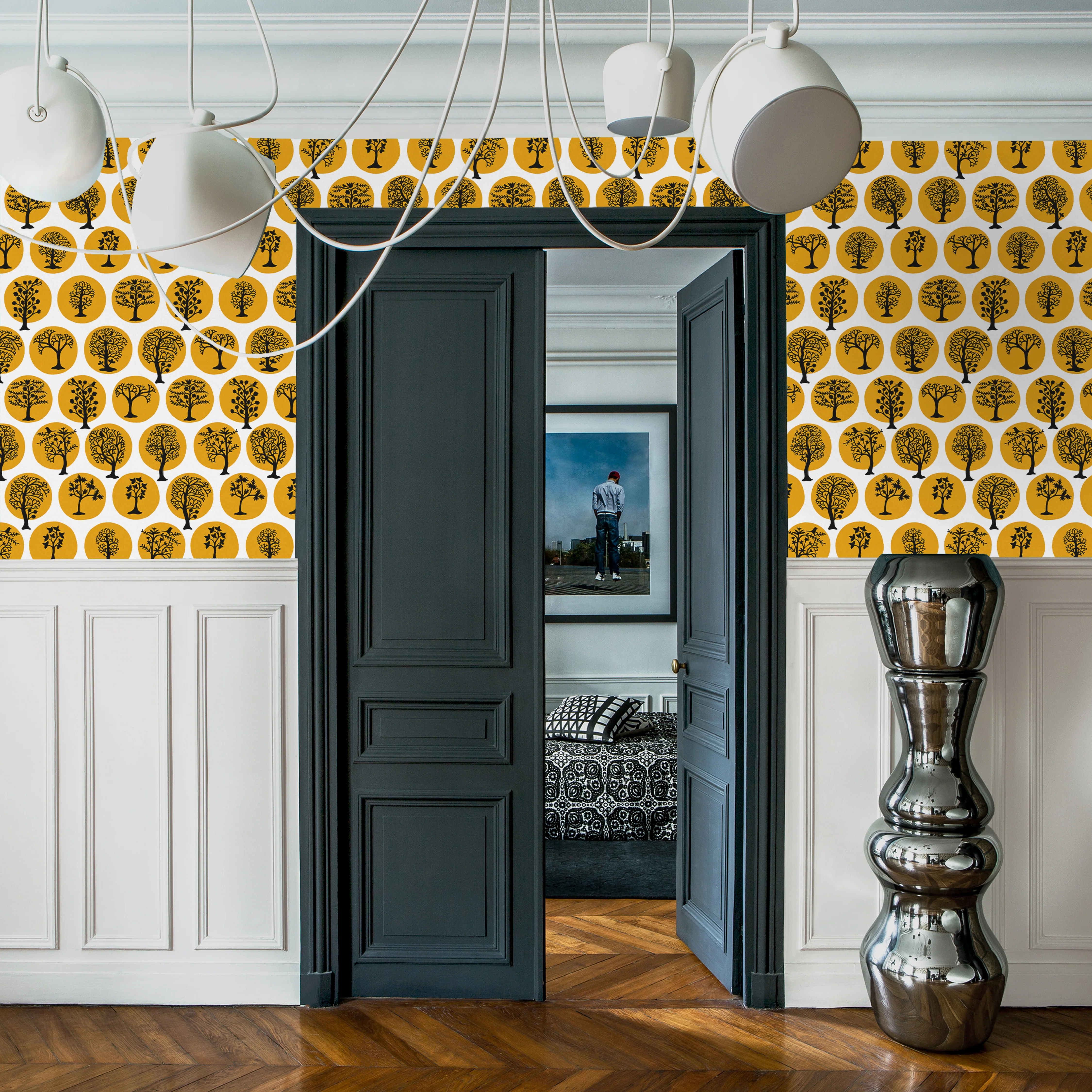 Graham & Brown Party Land Mustard Wallpaper - Image 4