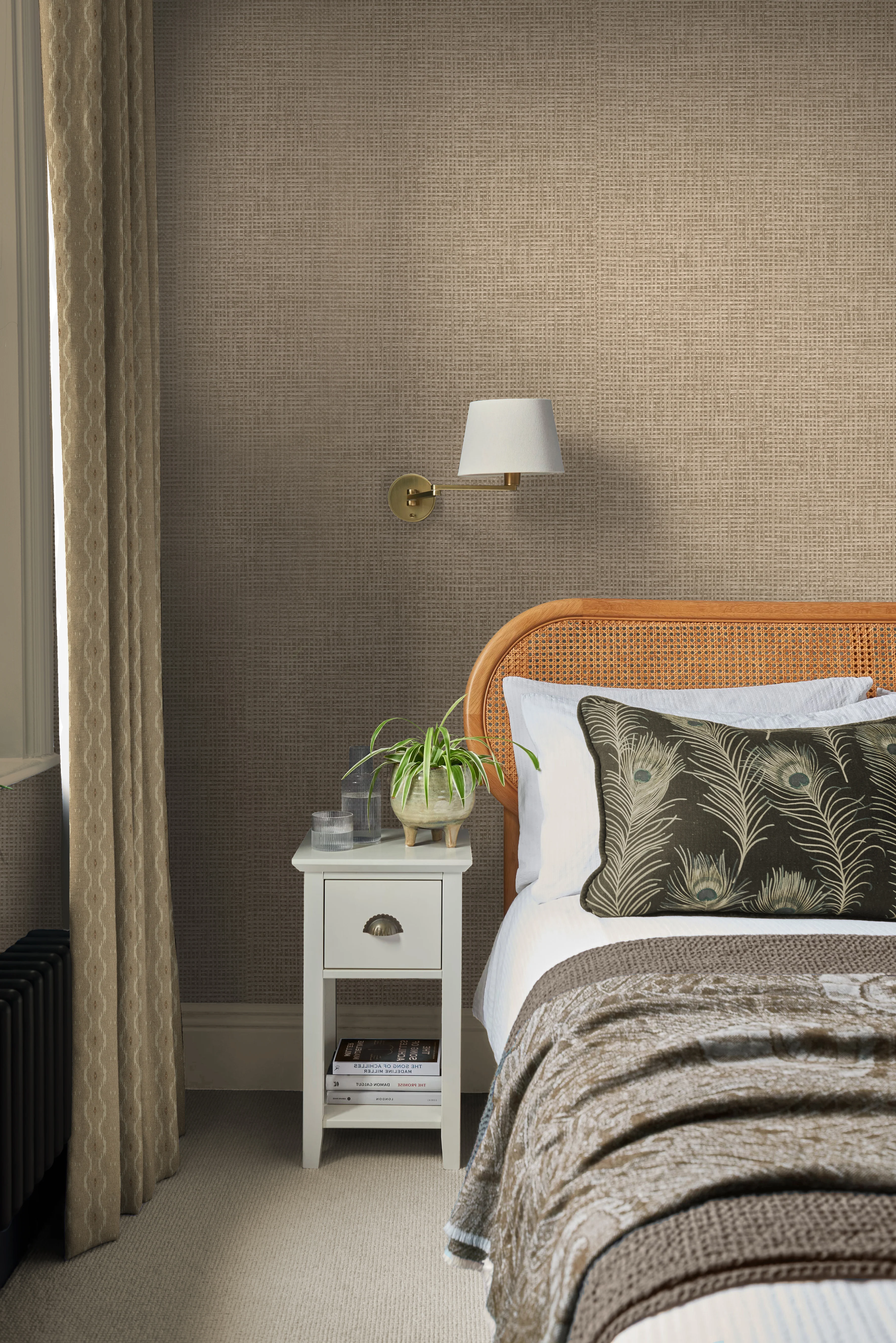 Graham & Brown Rustic Weft Toast Wallpaper - Image 3