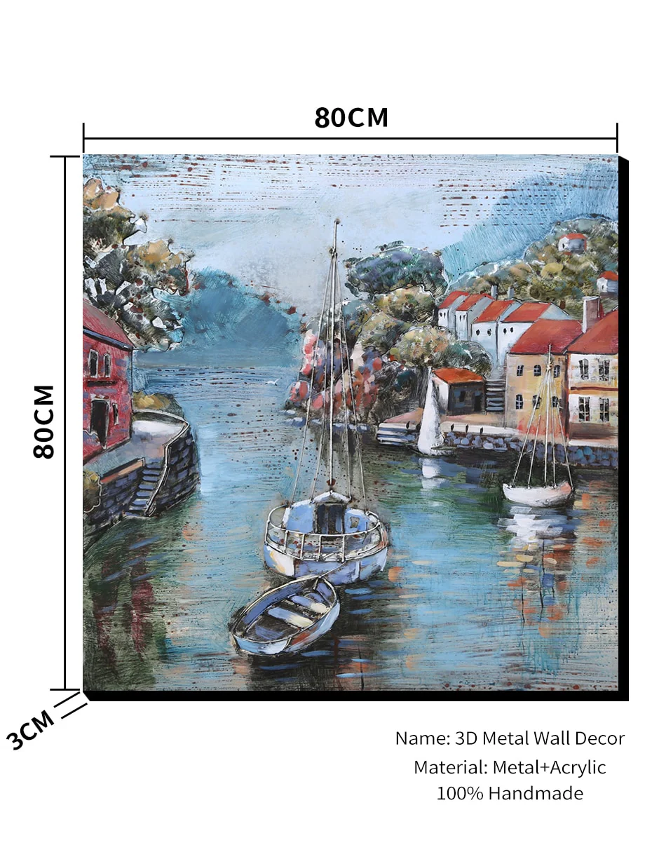 Greek Port Wall Art - Image 2