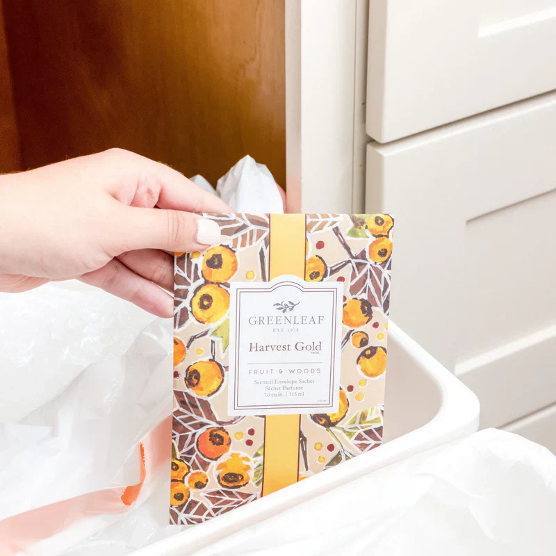 Greenleaf Harvest Gold Large Scented Sachet – Home Fragrances - Image 2