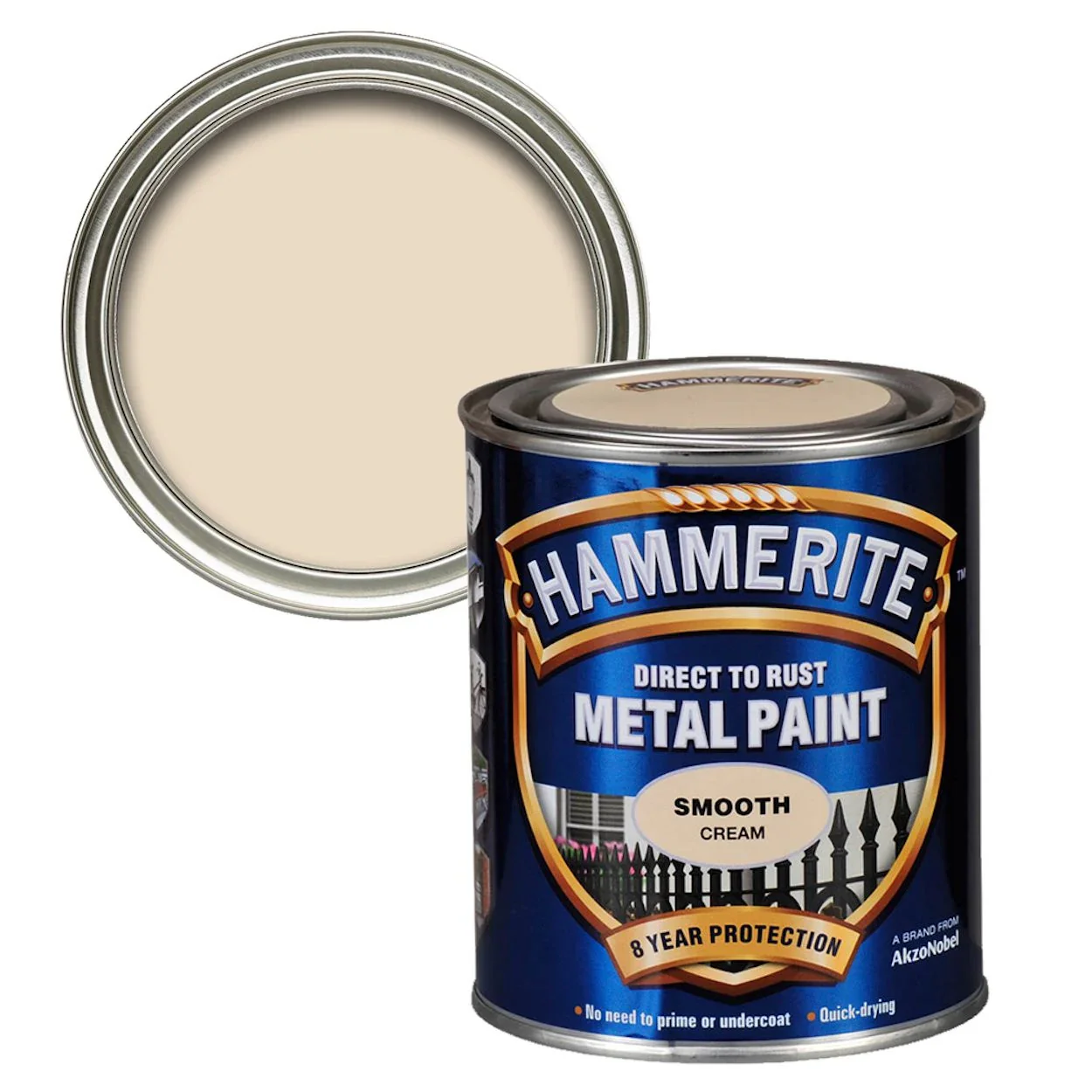Hammerite Smooth Metal Paint Cream - Image 2