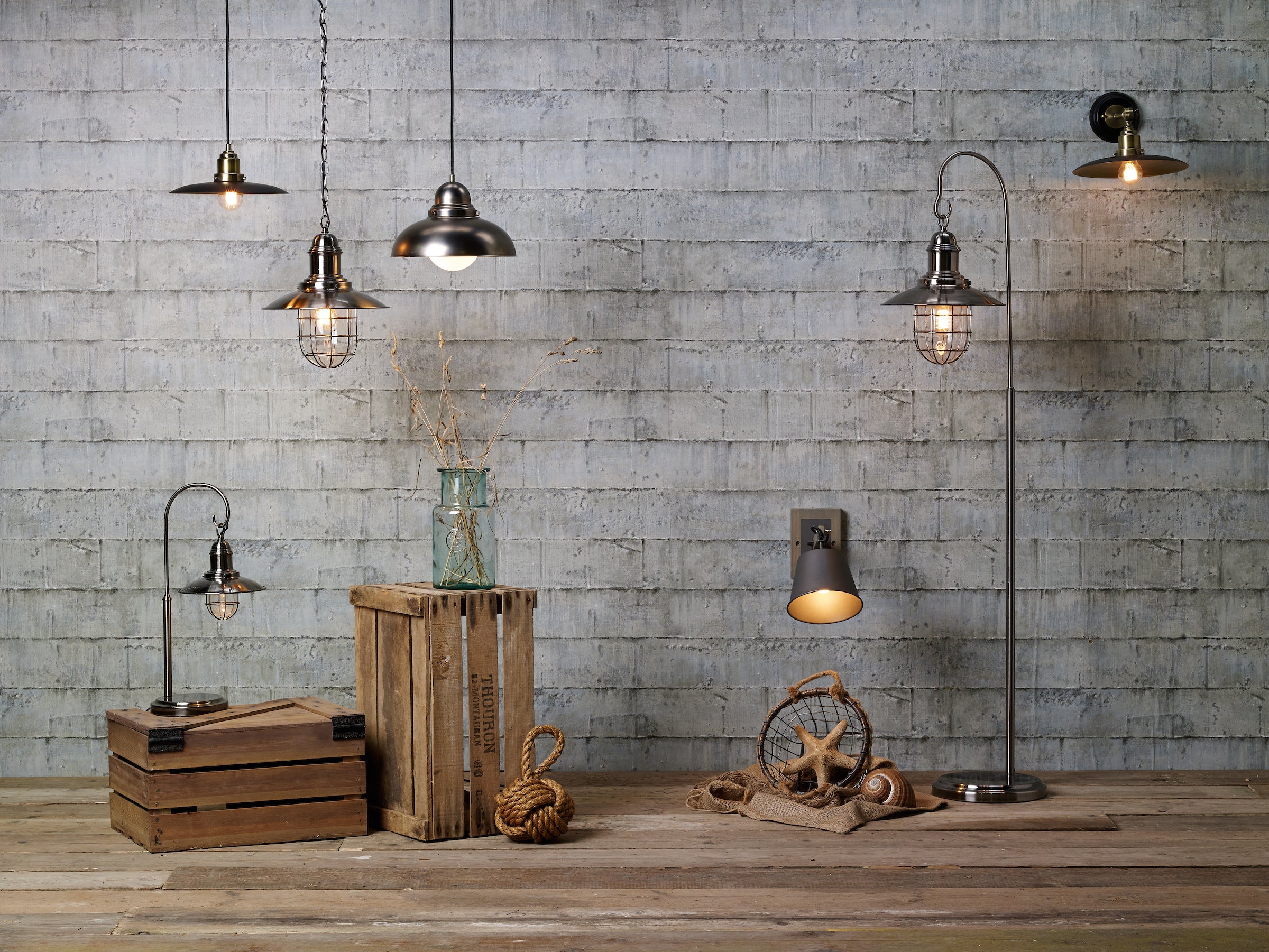 Hannover 1 Light Pendant Black Antique Brass - Pendant Ceiling Light - Image 2