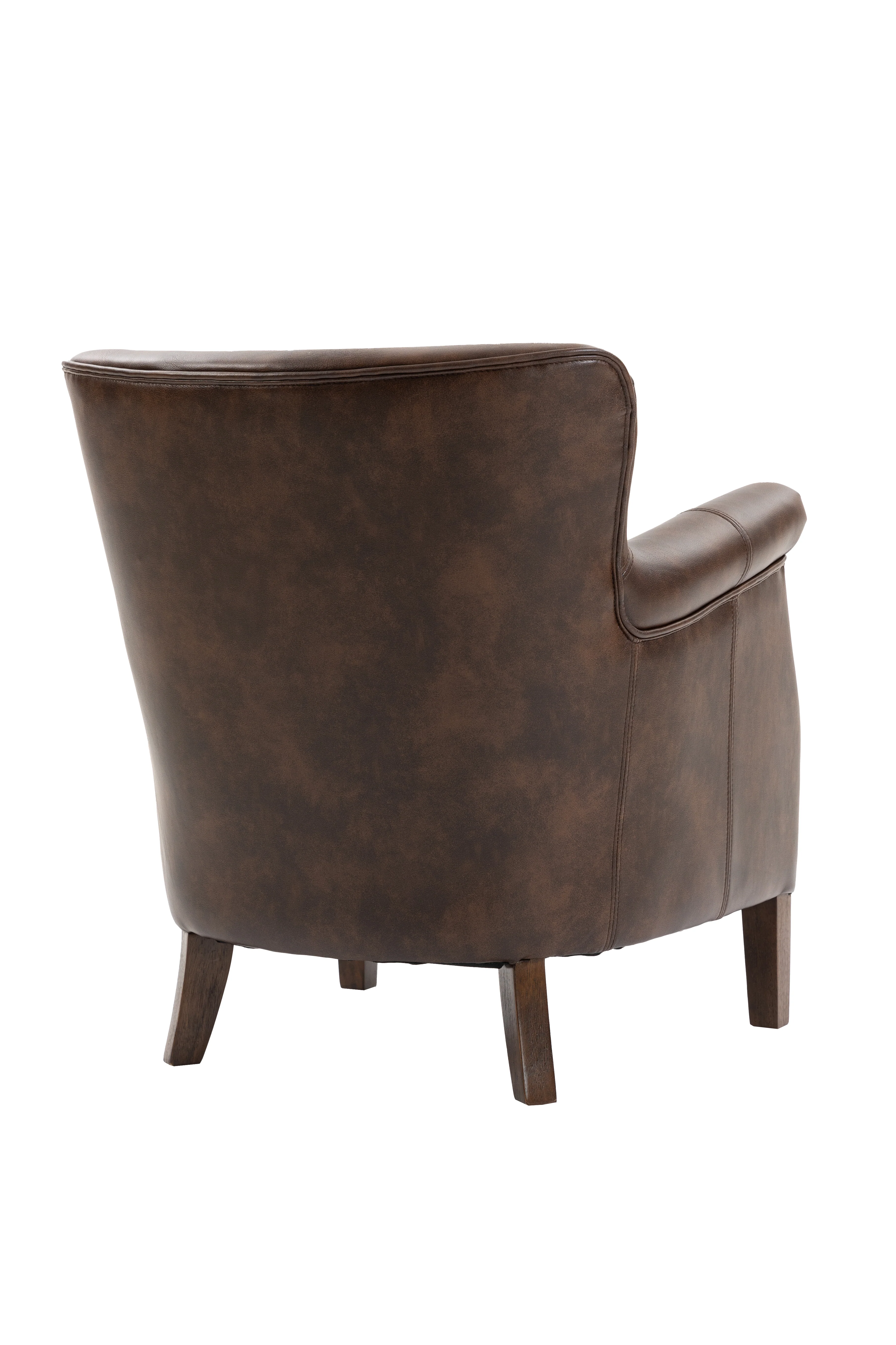 Harlow Armchair LA Tan - PU Leather Occasional Furniture - Image 4