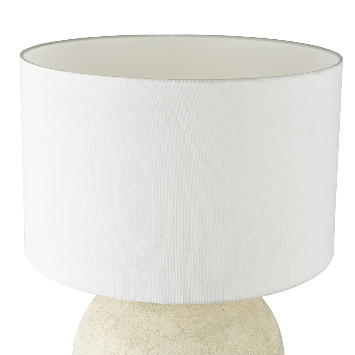 Havana Ceramic Table Lamp with White Linen Drum Shade – Elegant Home Décor Lighting for Living Room or Bedroom - Image 3