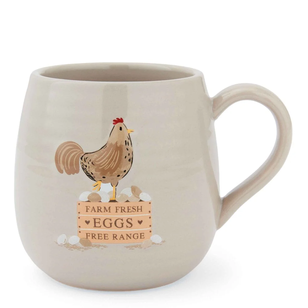 Hen House Lane Belly Mug – Farm Fresh Eggs | Cups & Mugs Collection - Image 2