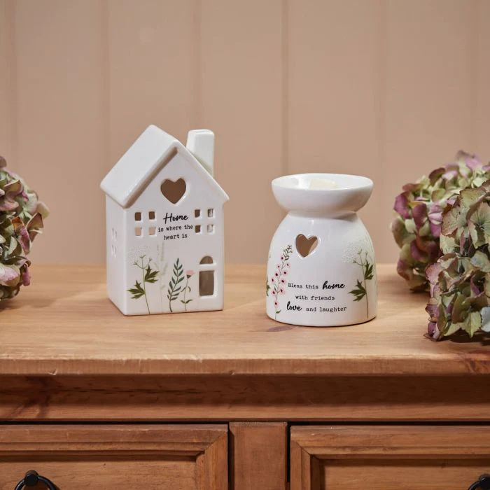 Home is Where The Heart Is Ceramic Tealight Holder - Image 2