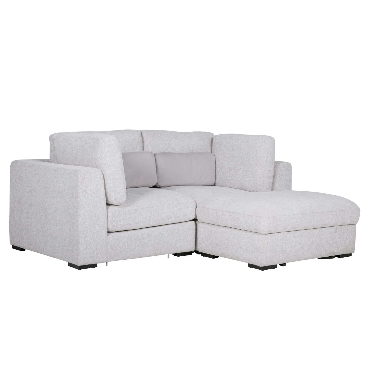 Humphrey Footstool with Storage Light Grey - Image 8