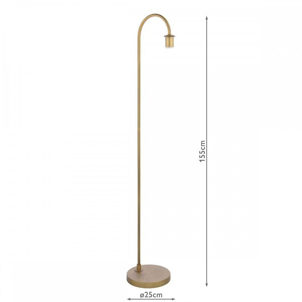 Idra Floor Lamp Aged Bronze Base Only - Image 2