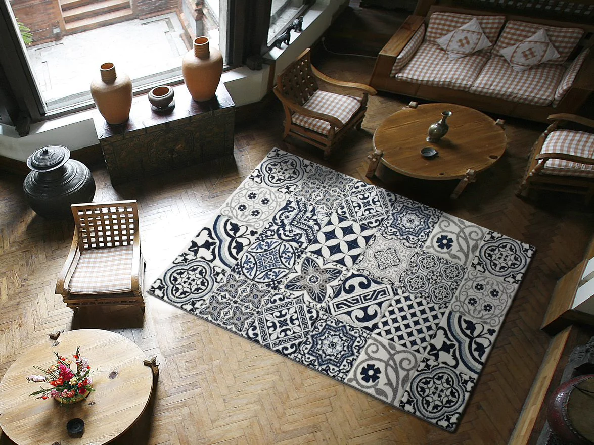 Indigo  221410 Blue Rug