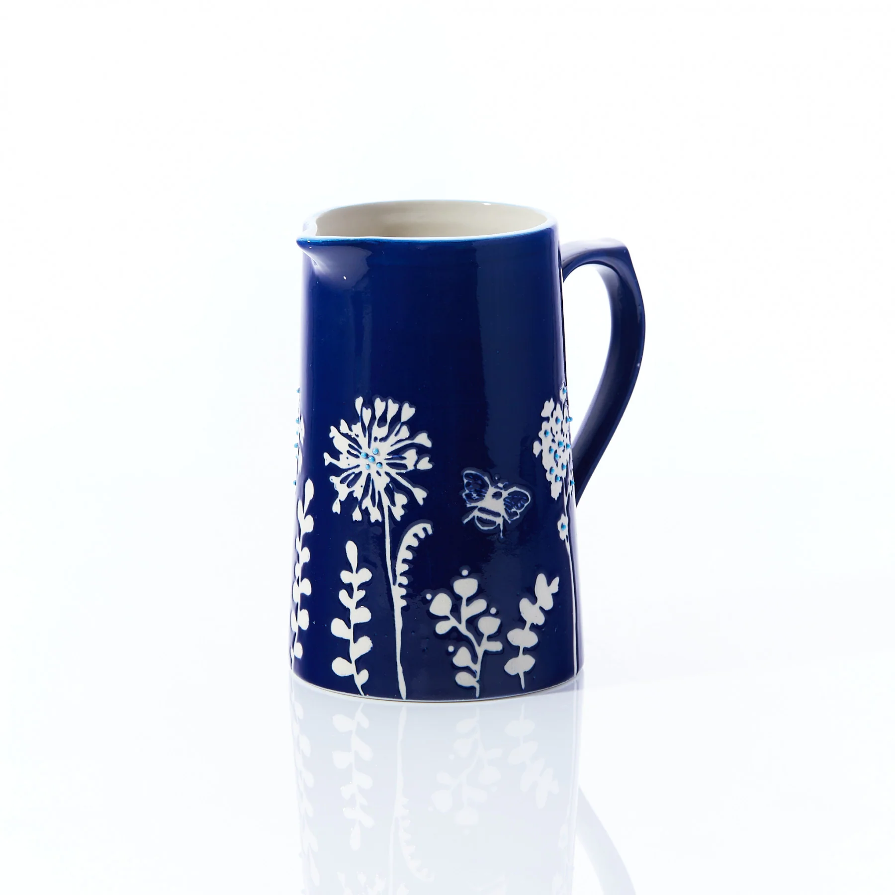 Indigo Handpainted Jug - Image 2