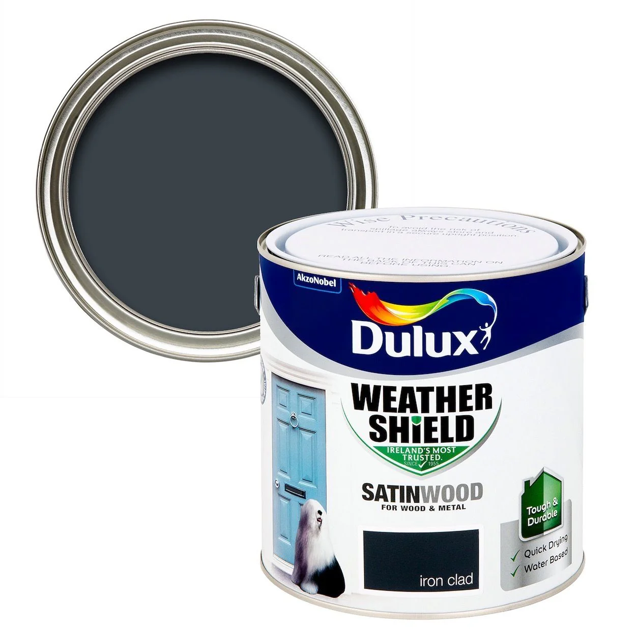 Dulux Weathershield Exterior Satinwood Iron Clad
