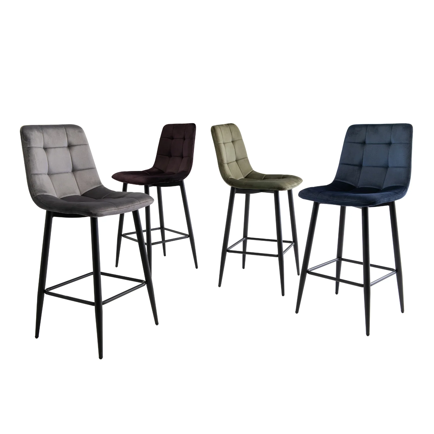 Isabella Counter Stool Blue (Set of 2) - Image 3