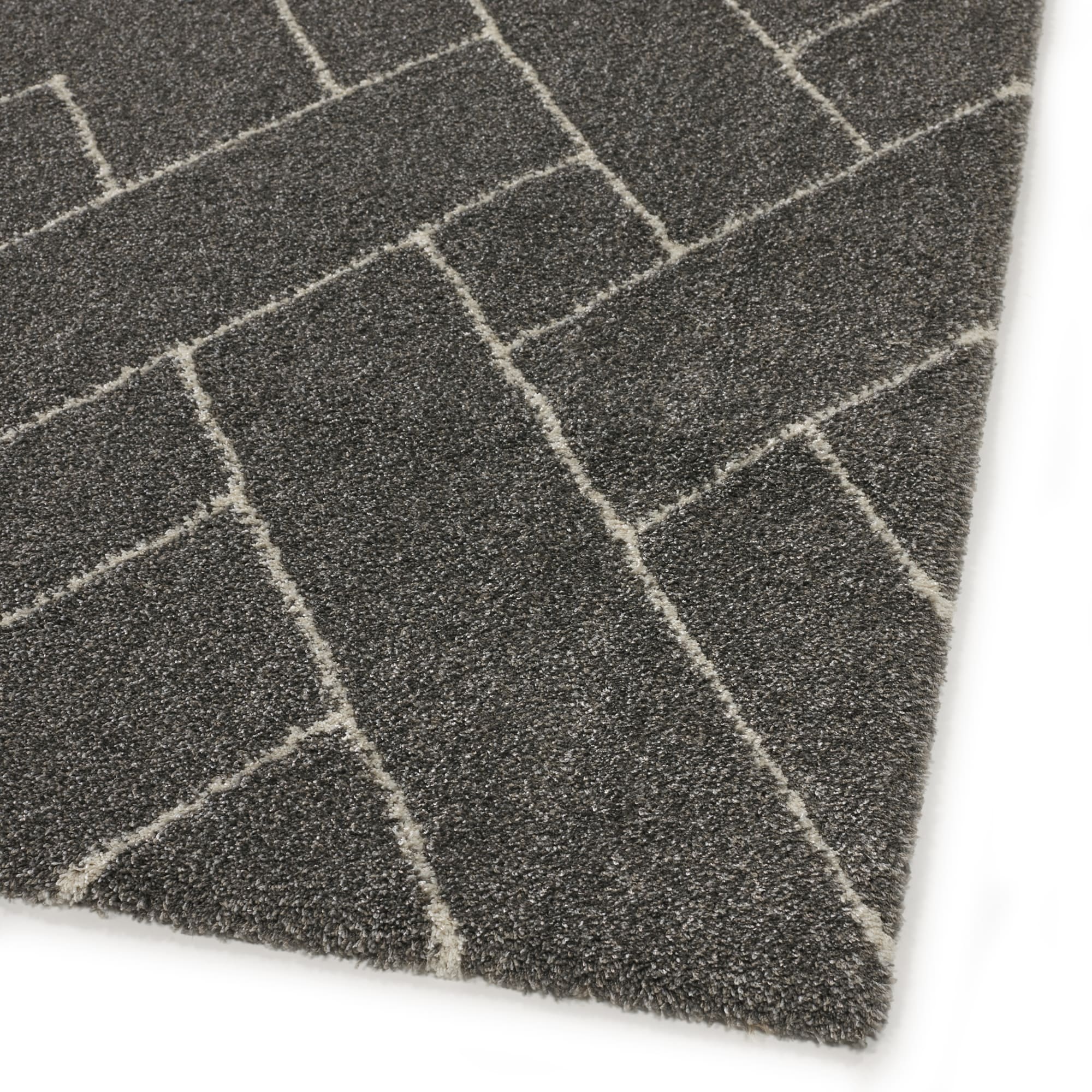 Ivy Geometric Rug 092 Grey - Image 3